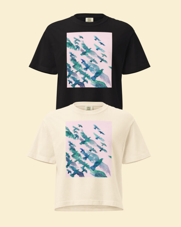Pthalo Birds Tee