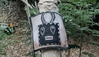 AFRICAN MASK. CANVAS PAINTING