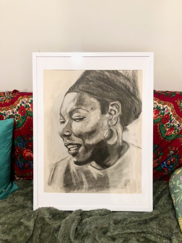 Framed Maya Angelou Original Artwork