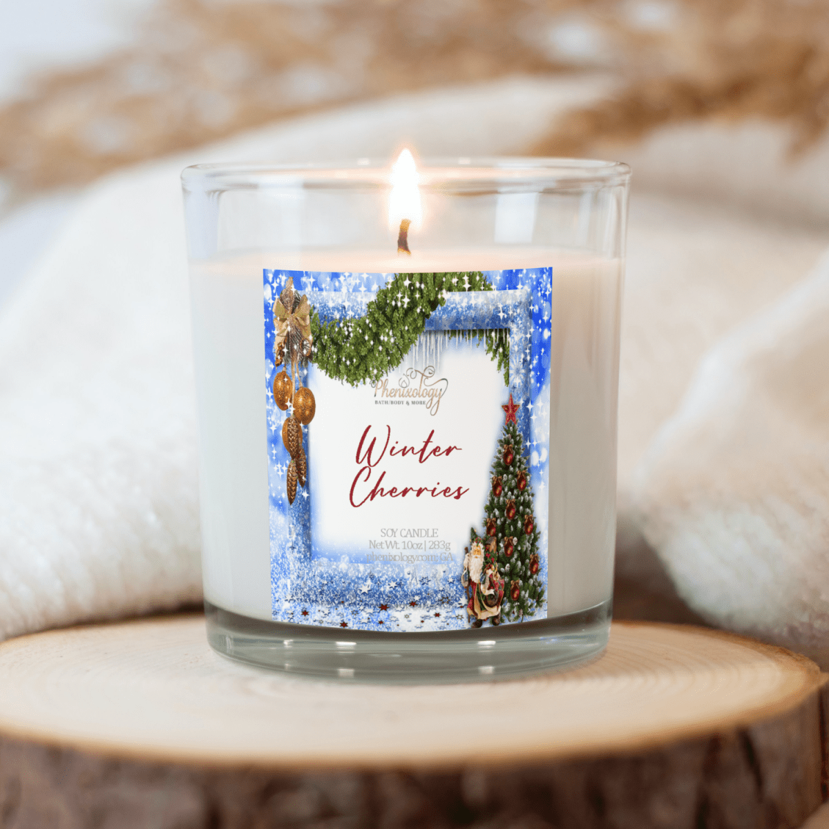 Winter Cherries Candle