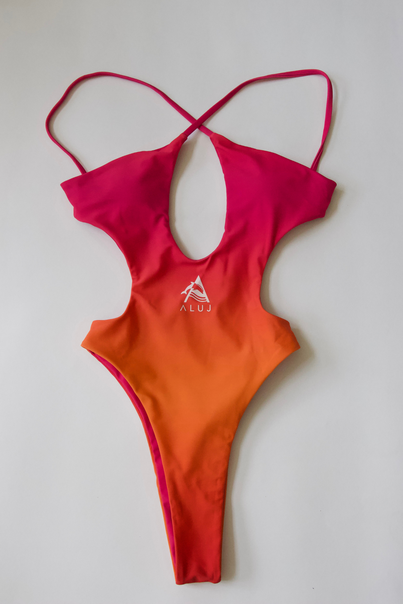 Pink Ombre Monokini - Fashion, Clothes, Swimwear / Bathing Suits