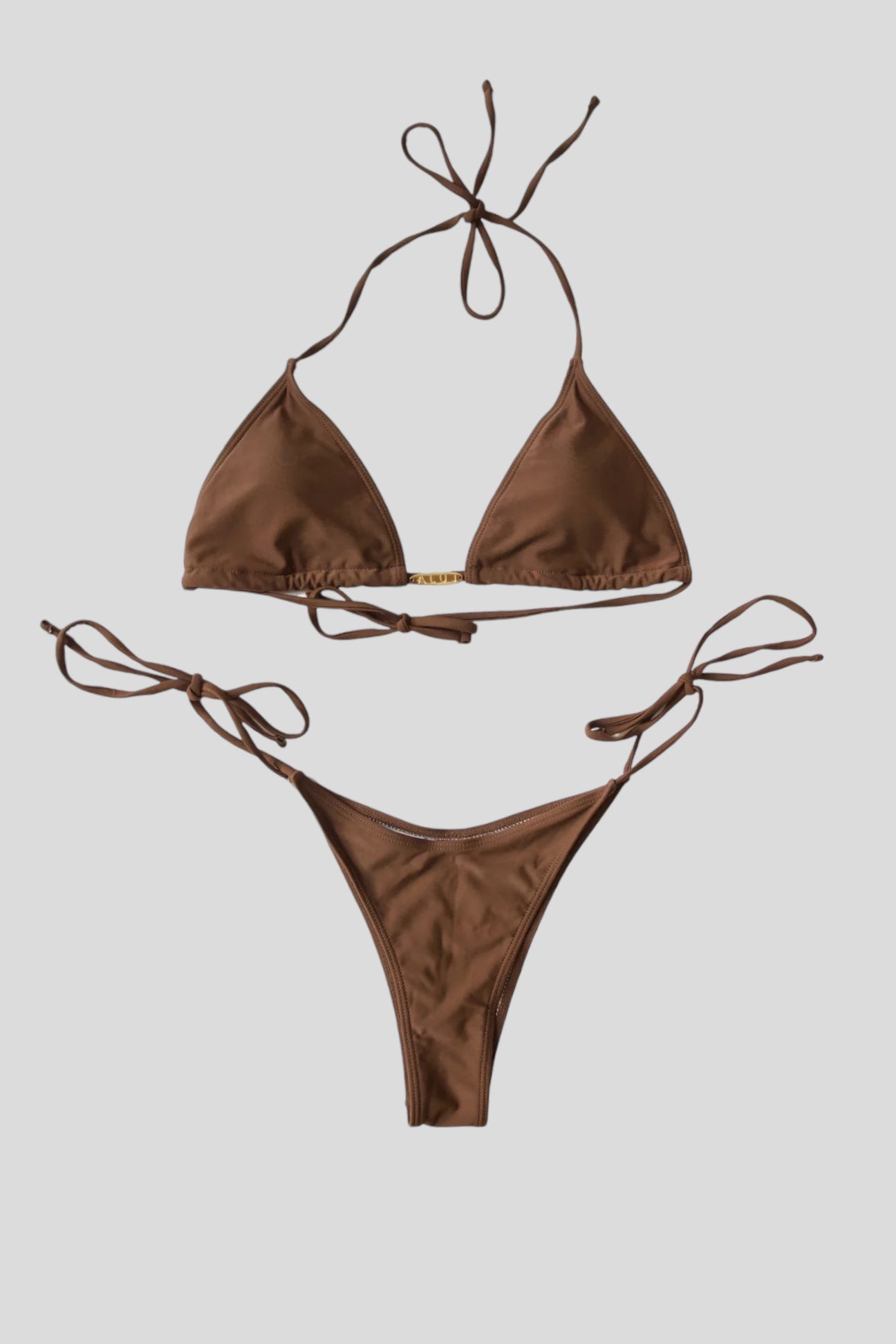 Cocoa Brown Stone Bikini - Fashion, Clothes, Swimwear / Bathing Suits