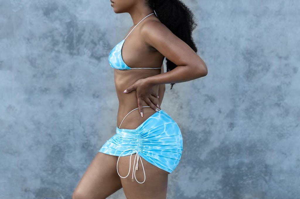 Agua – Aluj Water Print Skirt SS22 (SKIRT ONLY) - Fashion, Clothes, Swimwear / Bathing Suits