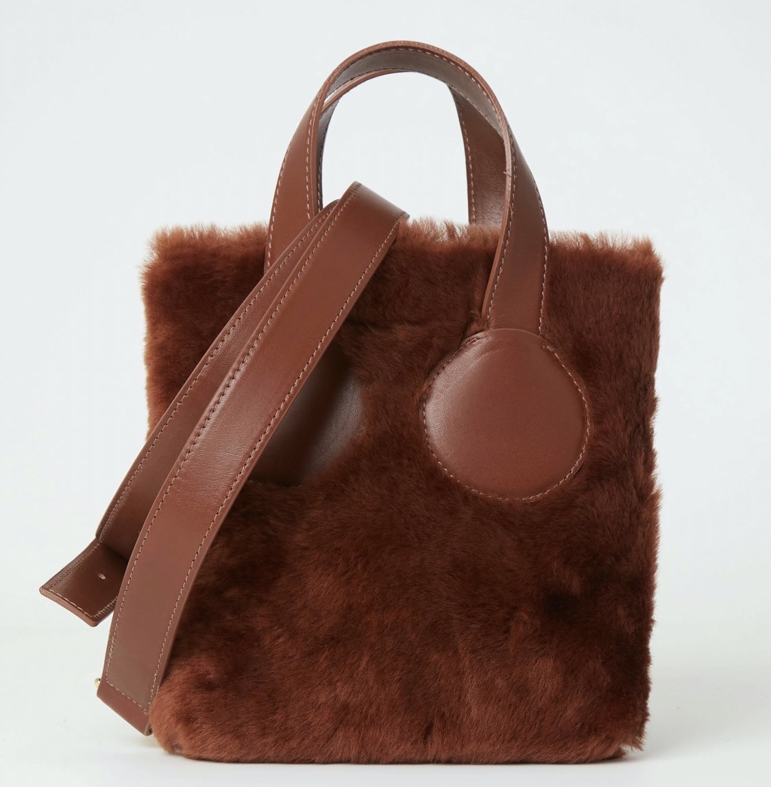 Sunsa Bag – Sienna + Shearling - Handbags - Vavvoune