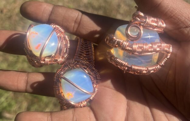 Copper Opalite Set /Pendant/Bracelet/Ring