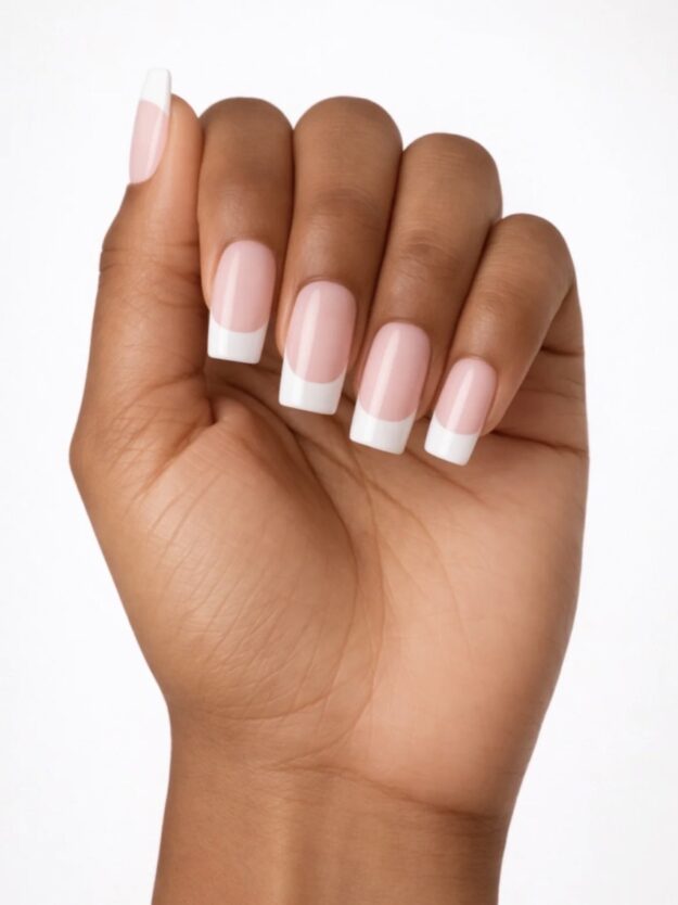 Press on nails: French tips
