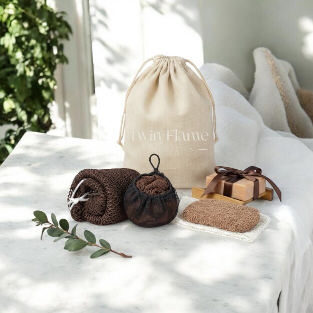 A Artisan Soap & Ekoussa Sapo Exfoliating Net Bundle