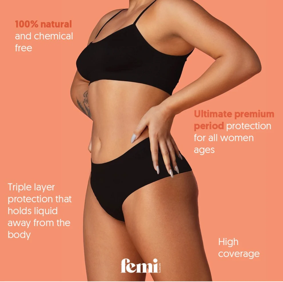 Pretty Panty Black (Plus) - Health, Menstrual
