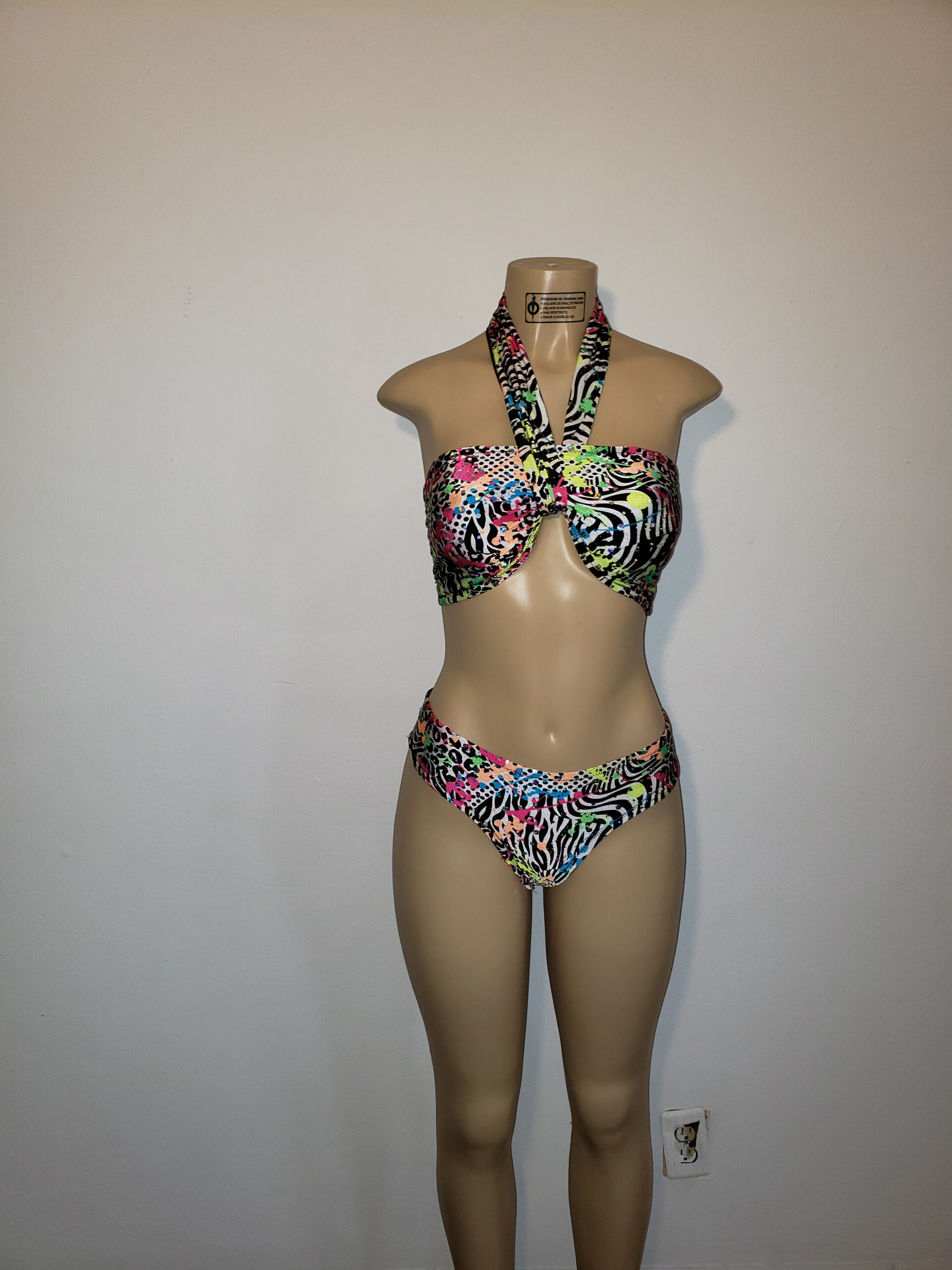 1 of 1 Safari 2 piece bathing suit - Fashion, Handmade / Crochet / Knitting, Clothes, Swimwear / Bathing Suits