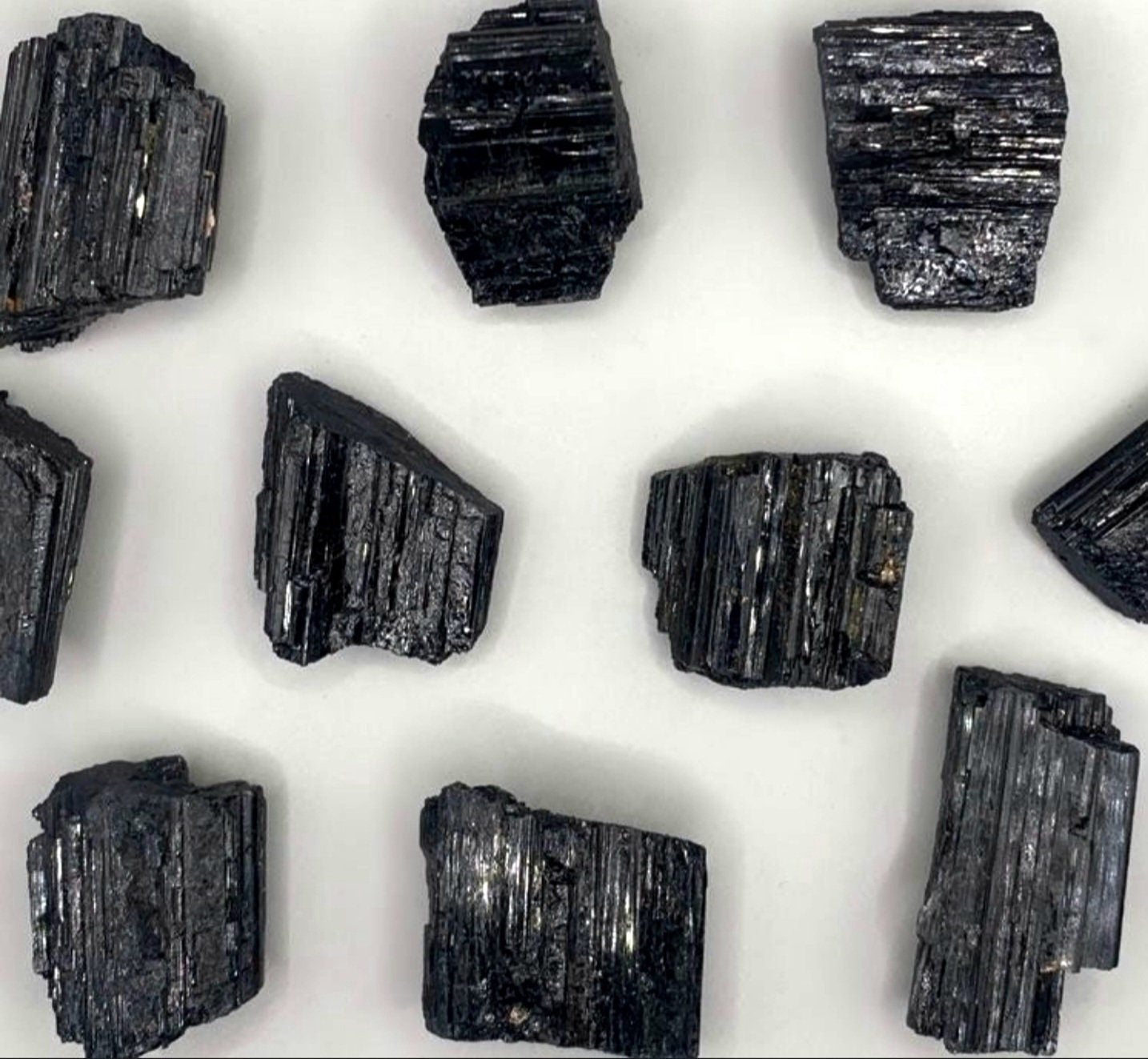 Black Tourmaline Log - Crystals - black, black tourmaline, boho, crystals, earthy, log, Protection, spirituality, stone for grounding
