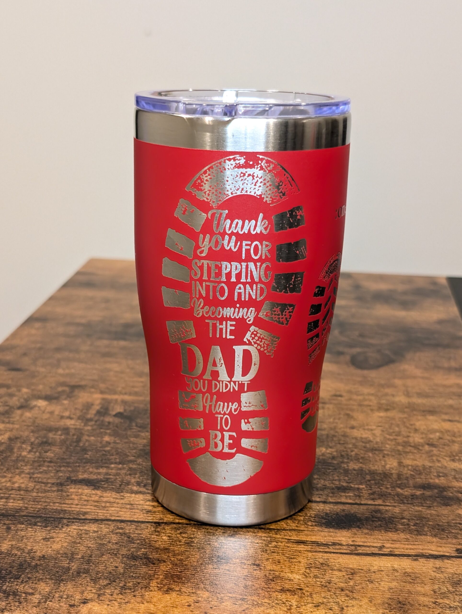 "Stepped Up" Stepdad Appreciation Tumbler