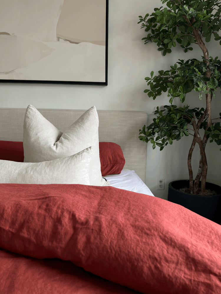 The Ruby Linen Duvet Cover set - Home Essentials, Decor Interior, Bedroom, Bedsheets