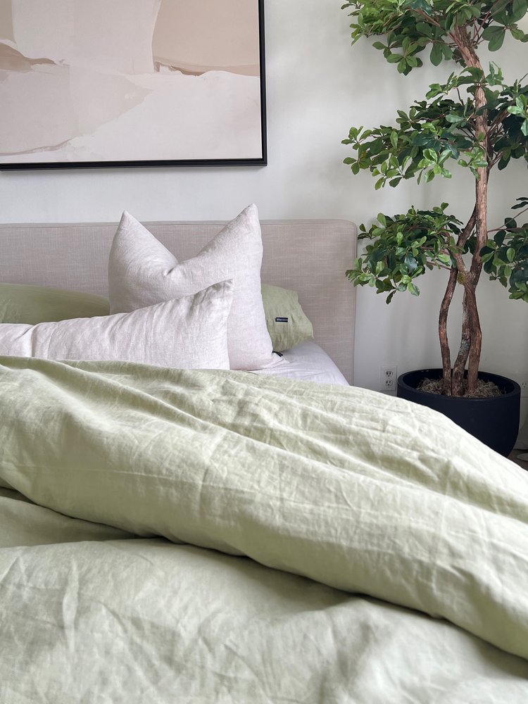 The Sage Linen Duvet Cover Set - Home Essentials, Decor Interior, Bedroom, Bedsheets