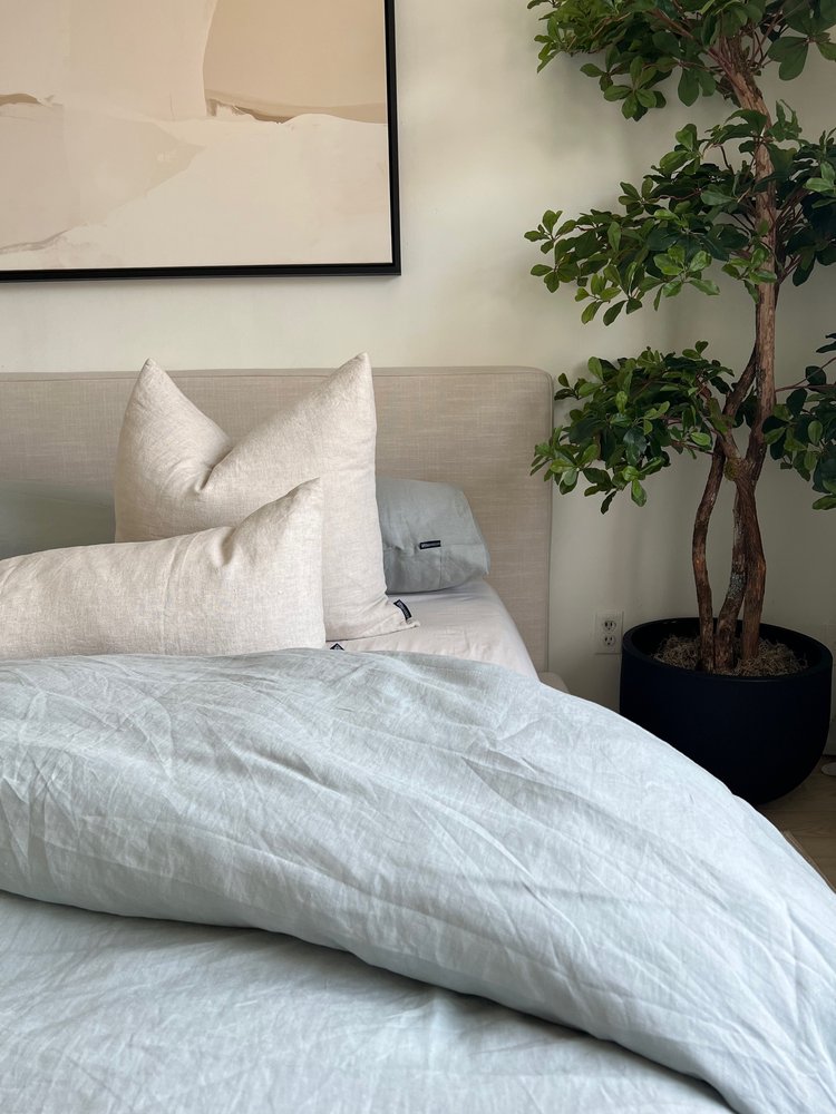 The Sky Linen Duvet Cover Set - Home Essentials, Decor Interior, Bedroom, Bedsheets