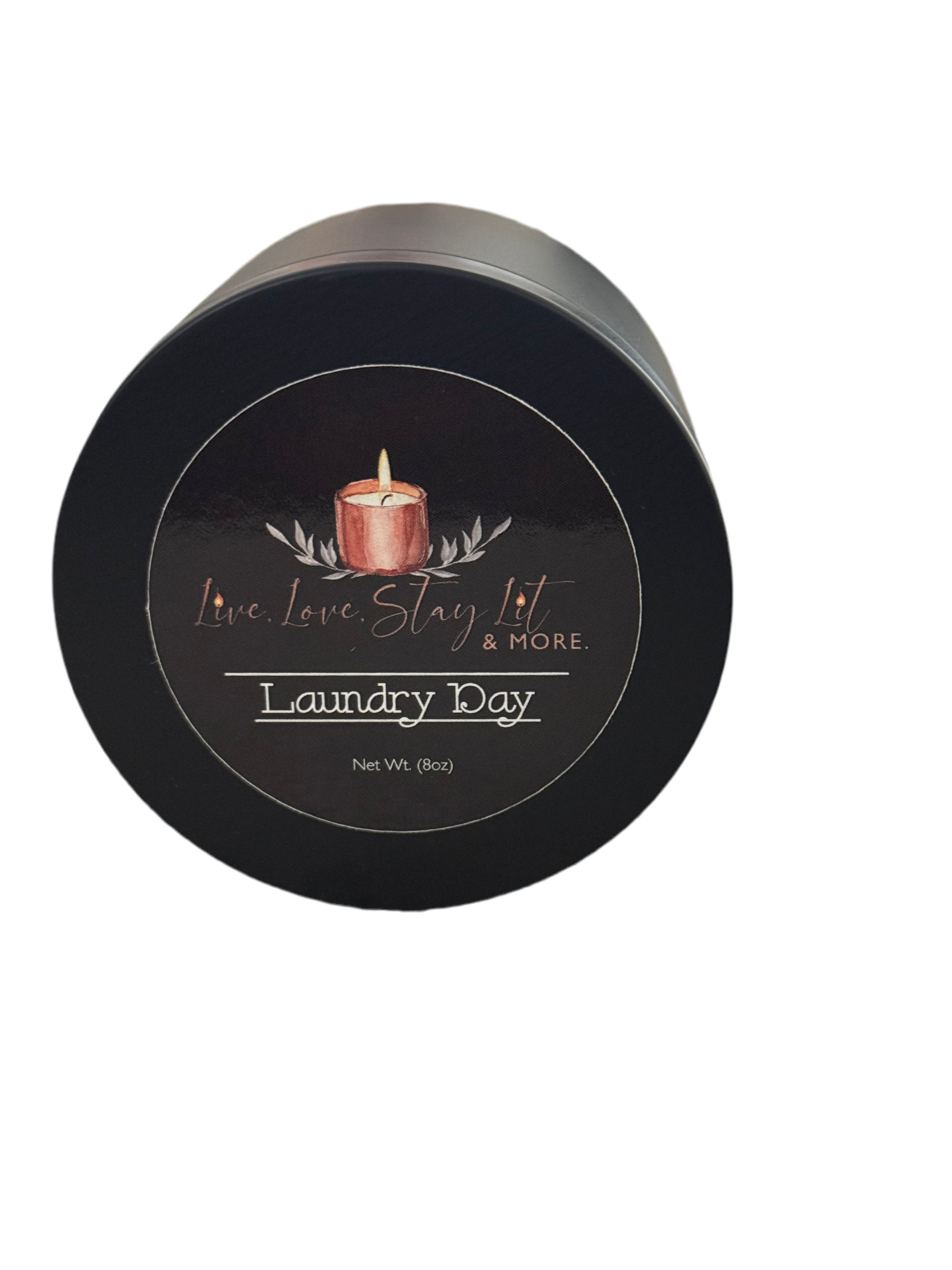 Laundry Day Candle – Fresh Cotton, White Musk & Citrus | Clean Sheet Scent Hand-Poured Soy Candle - (Uncategorized), Essentials, Candles - Black owned business, Candle Addict, Candle Business, Candle Community, Candle Lovers, clean burning candles, coconut soy candles, cozy home, Gift Ideas, hand poured candles, home decor, home fragrance, Luxury Candles, Luxury Home Fragrance, Relax And Unwind, Scented Candles, Self Care, small business, Soy Candles, Stay Lit Vibes