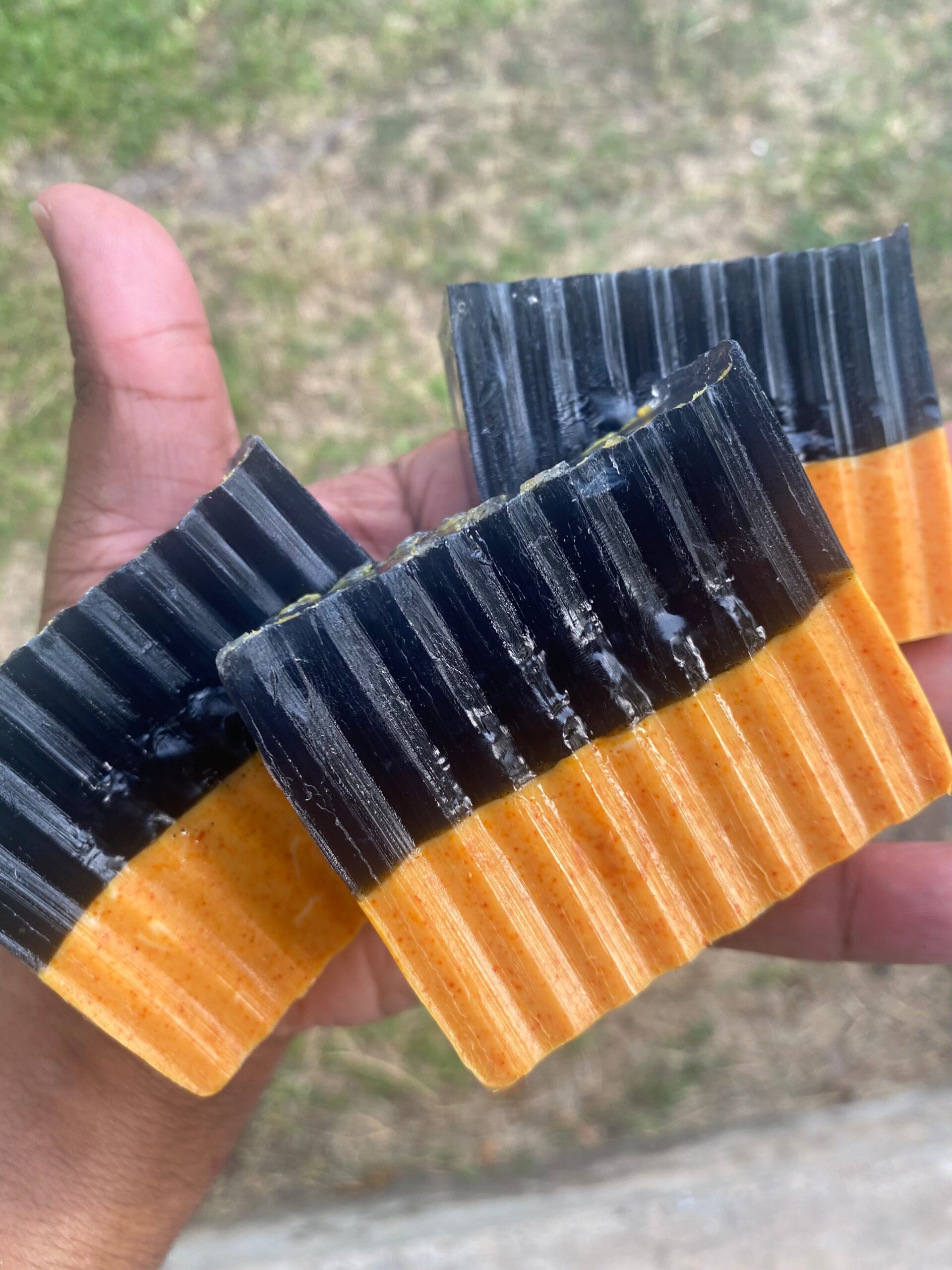 Turmeric & Charcoal Soap for Acne, Dark Spots & Oily Skin – 2 Way Street Bar - Skincare - Black Spots, Blemishes, Breakouts, bumps, Hyperpigmentation, pimples