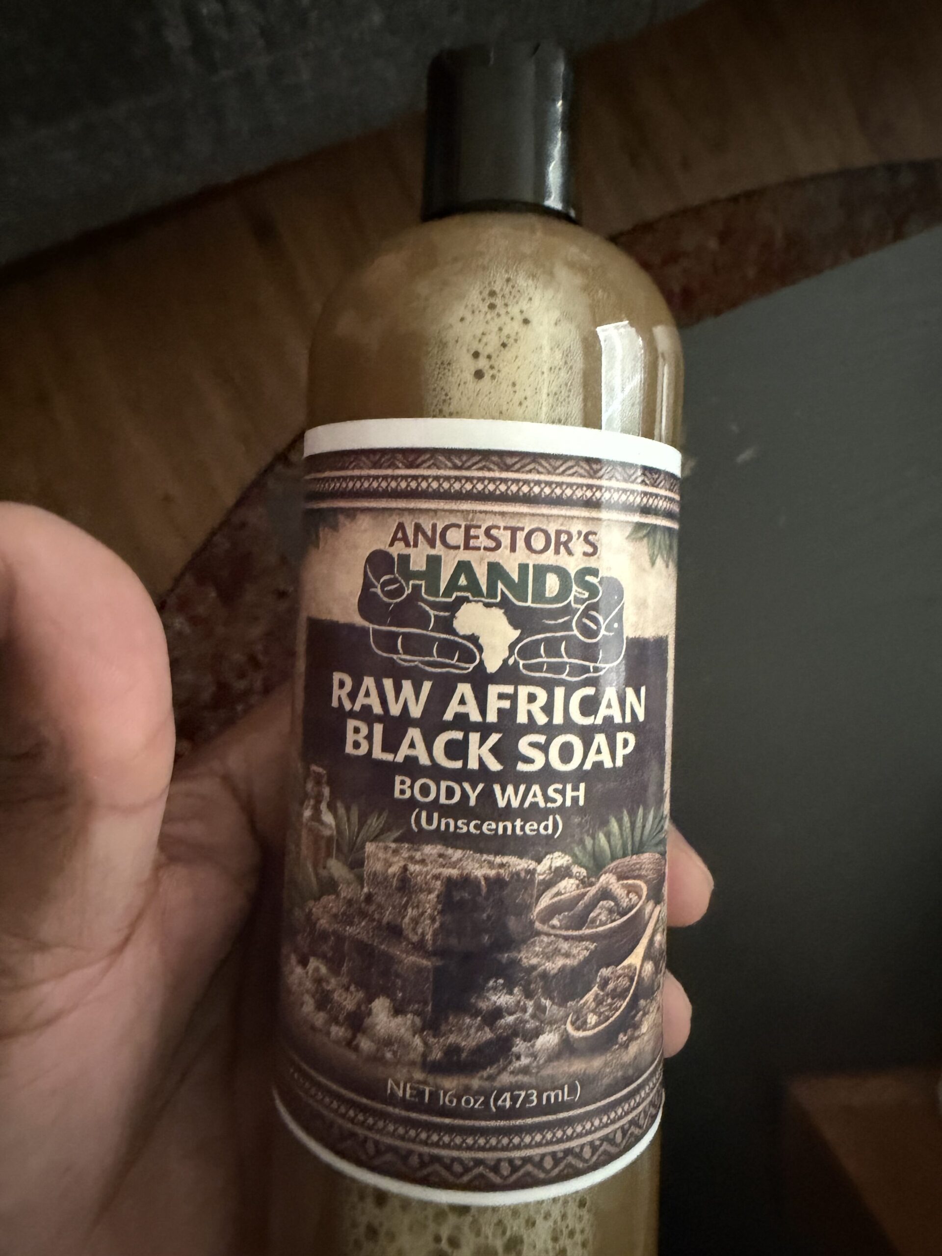 8oz African Liquid Black Soap