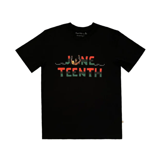 Men's Bamboo Juneteenth T-Shirt in Black