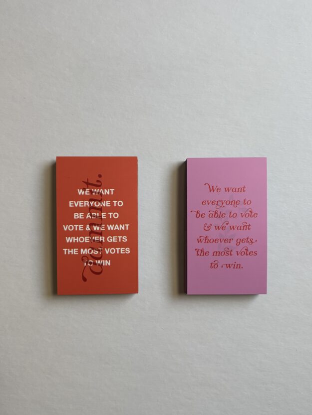 We Want to Vote | Refrigerator Magnet - Art, Prints - elections, Politics, vote, voting