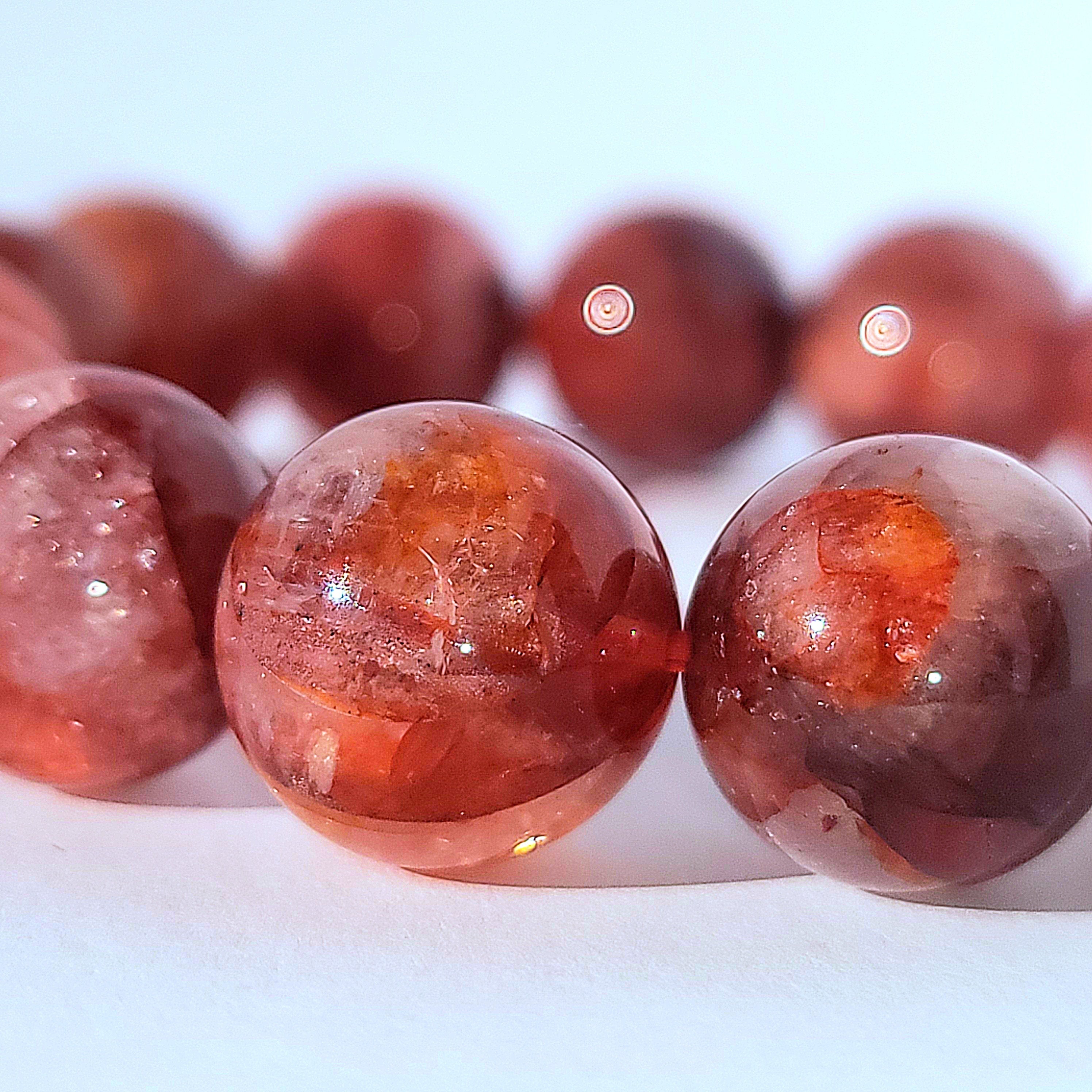 Fire Quartz Bracelet: Vitality & Grounding