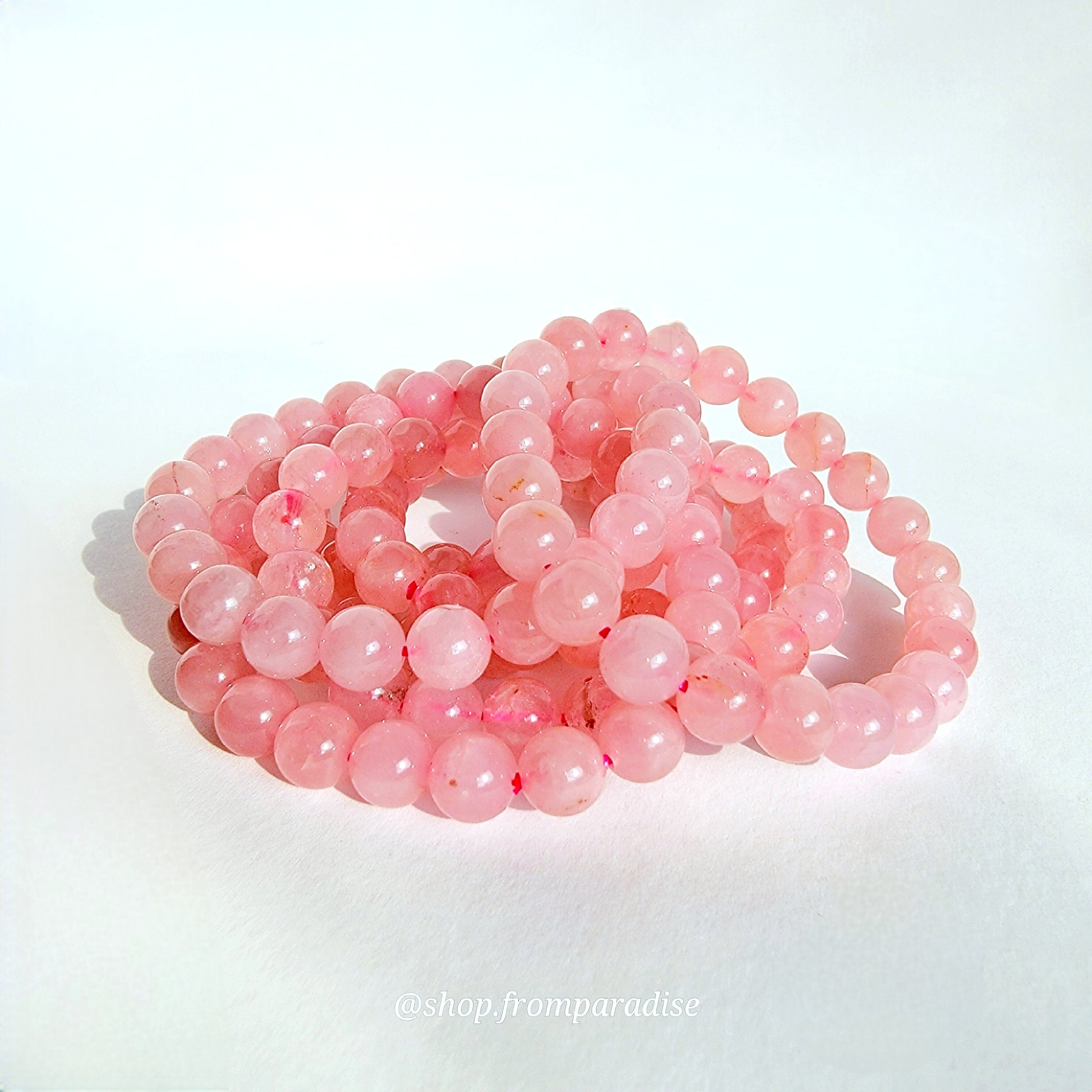 Rose Quartz Bracelet: Love & Romance - Accessories, Bracelets, Jewelry, Jewelry ( Handmade ), Bracelets (Handmade), Spiritual Jewelry - crystal bracelets, gemstone jewelry, Gift for women, love, pink, relationship, romance, romantic, stretch bracelet, unconditional love