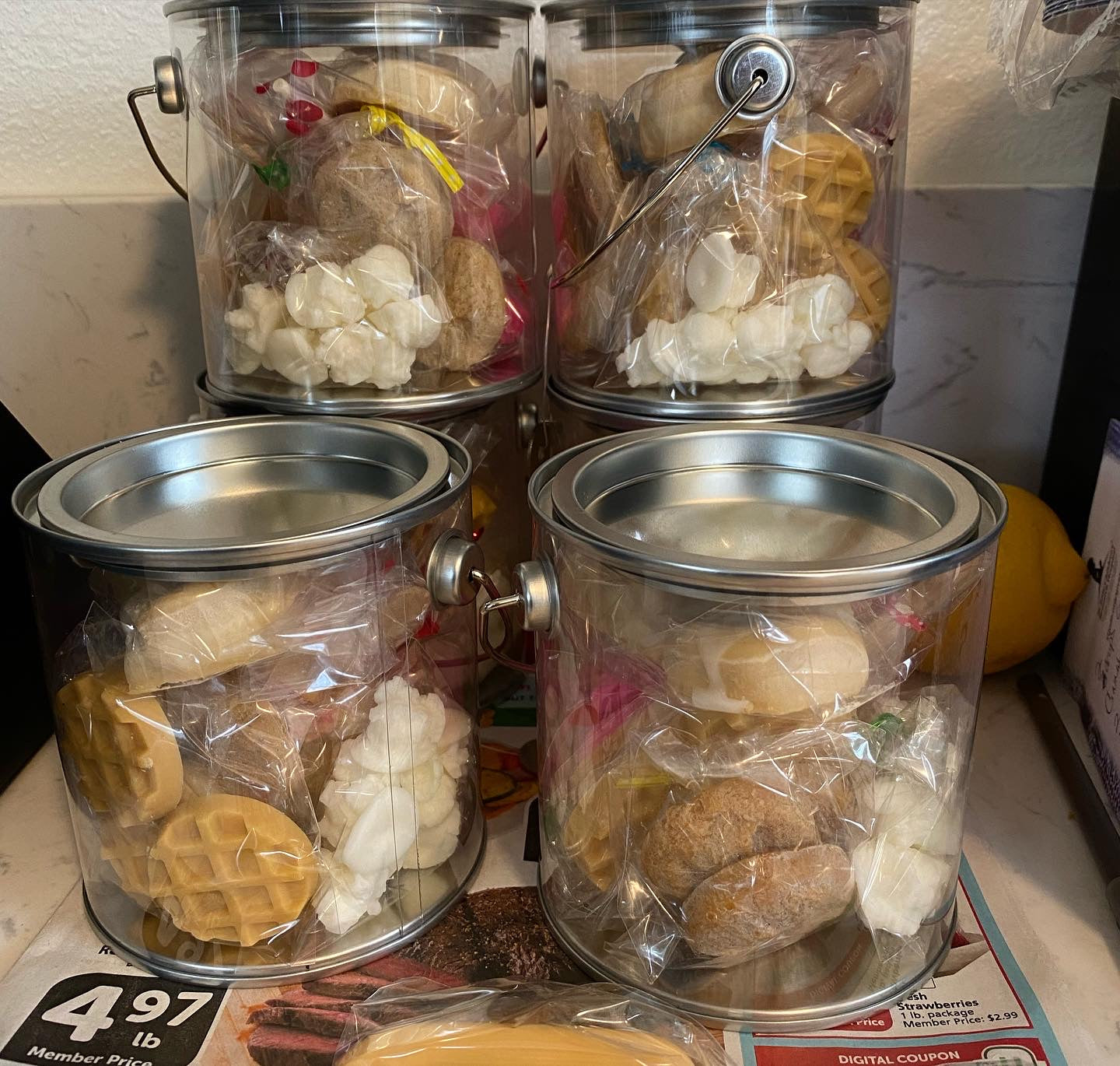 Food Favorites Wax Melt Bucket – Variety Pack of Realistic Dessert & Snack Inspired Soy Wax Melts - (Uncategorized), Candles - Black owned business, Candle Addict, Candle Business, Candle Community, Candle Lovers, clean burning candles, coconut soy candles, cozy home, Gift Ideas, hand poured candles, home decor, home fragrance, Luxury Candles, Luxury Home Fragrance, Relax And Unwind, Scented Candles, Self Care, small business, Soy Candles, Stay Lit Vibes