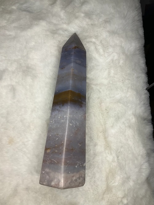 Pastel Ocean Jasper Tower - Spiritual, Crystals
