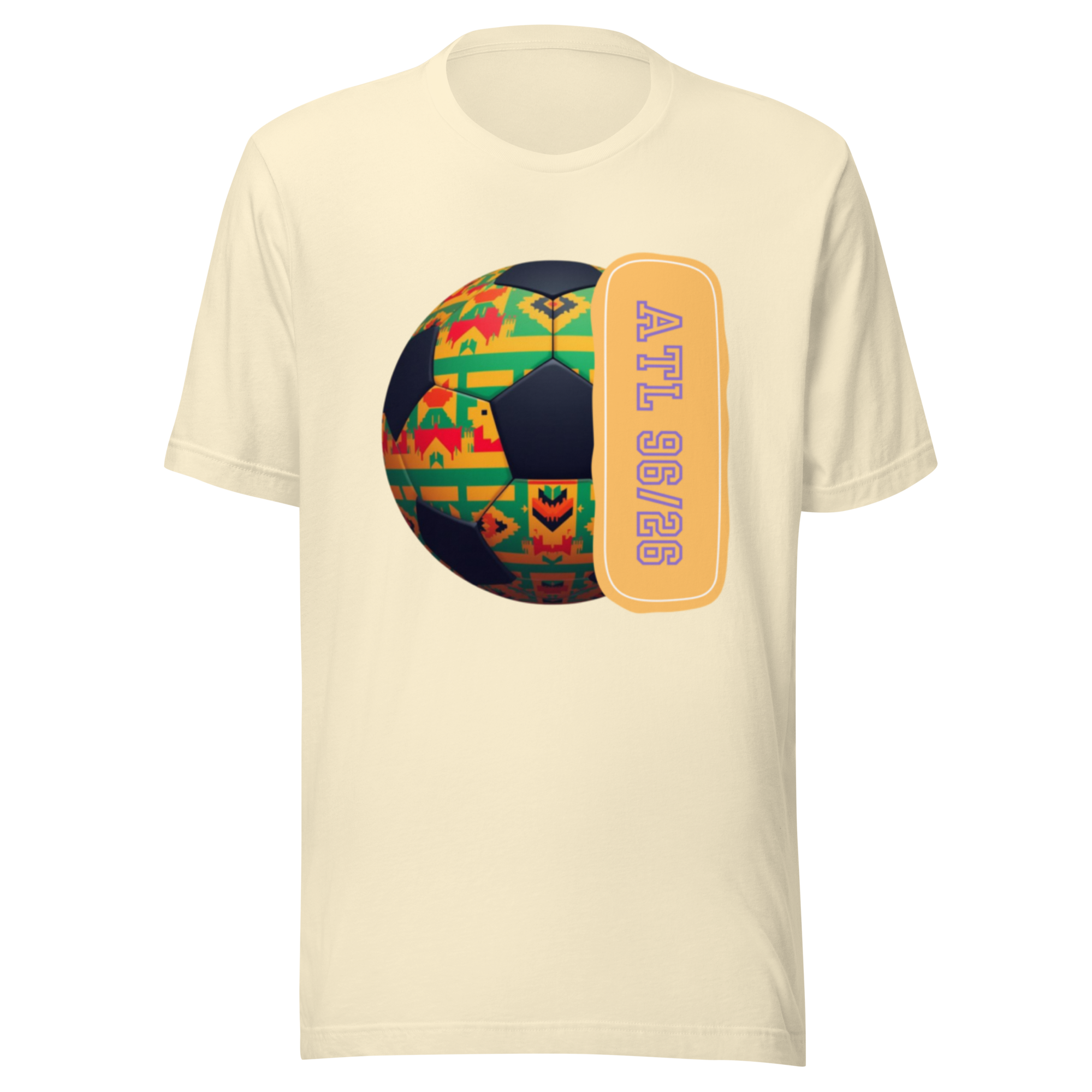 Limited Edition Kente Soccer Ball Heavy Tee - T-Shirts - World Cup