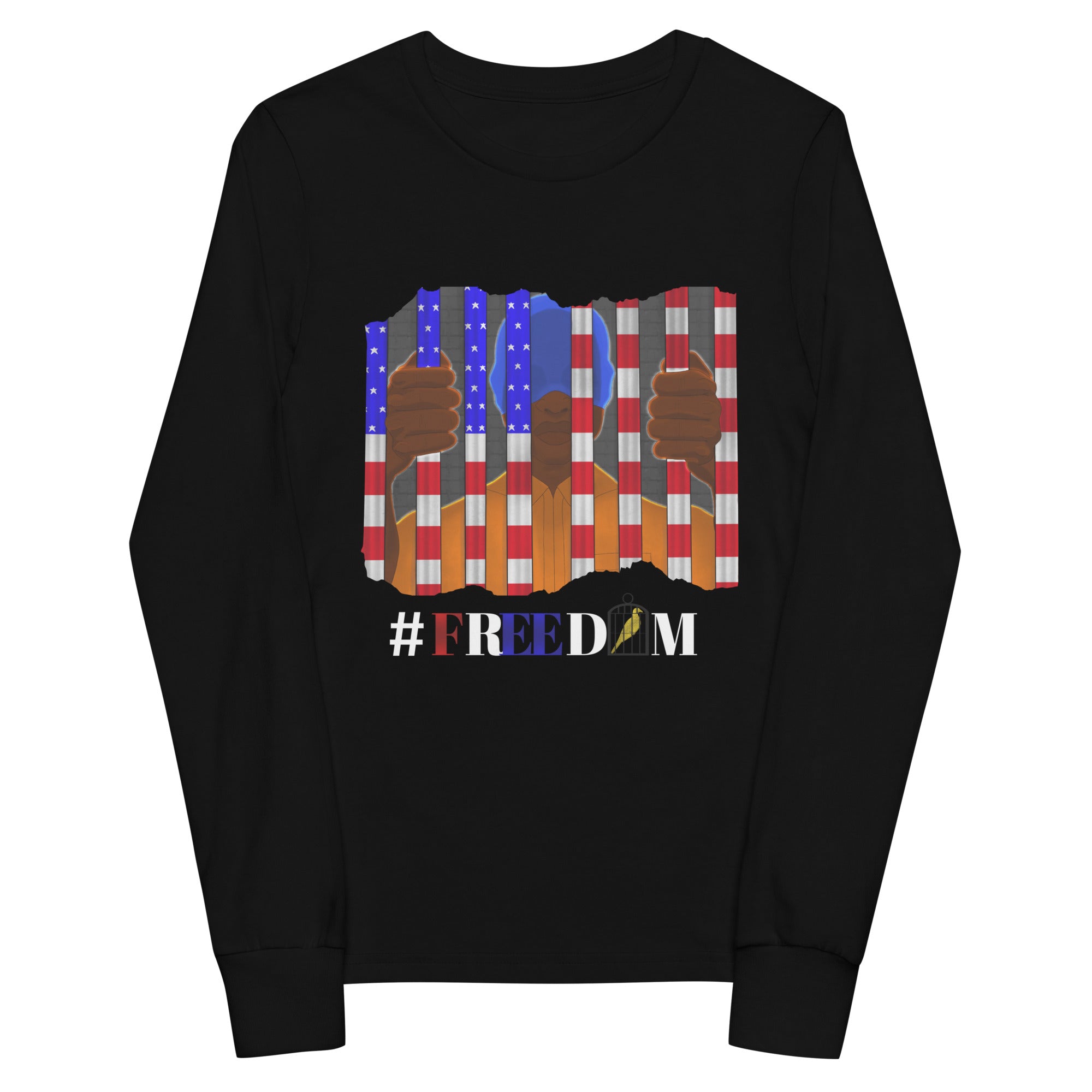 #FREEDOM Youth long sleeve tee - Fashion, Children's Clothes, Children's Longsleeve, Children's Shirts, Longsleeve Shirts, Men T-Shirts, Men's Long Sleeve Shirts