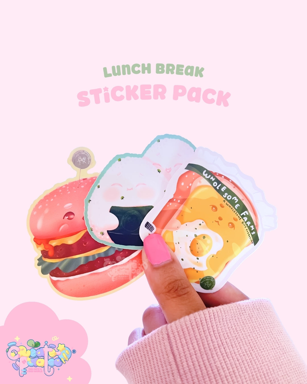 LunchBreak | Matte Vinyl Kawaii Sticker Pack - Art, Stickers, (Uncategorized)
