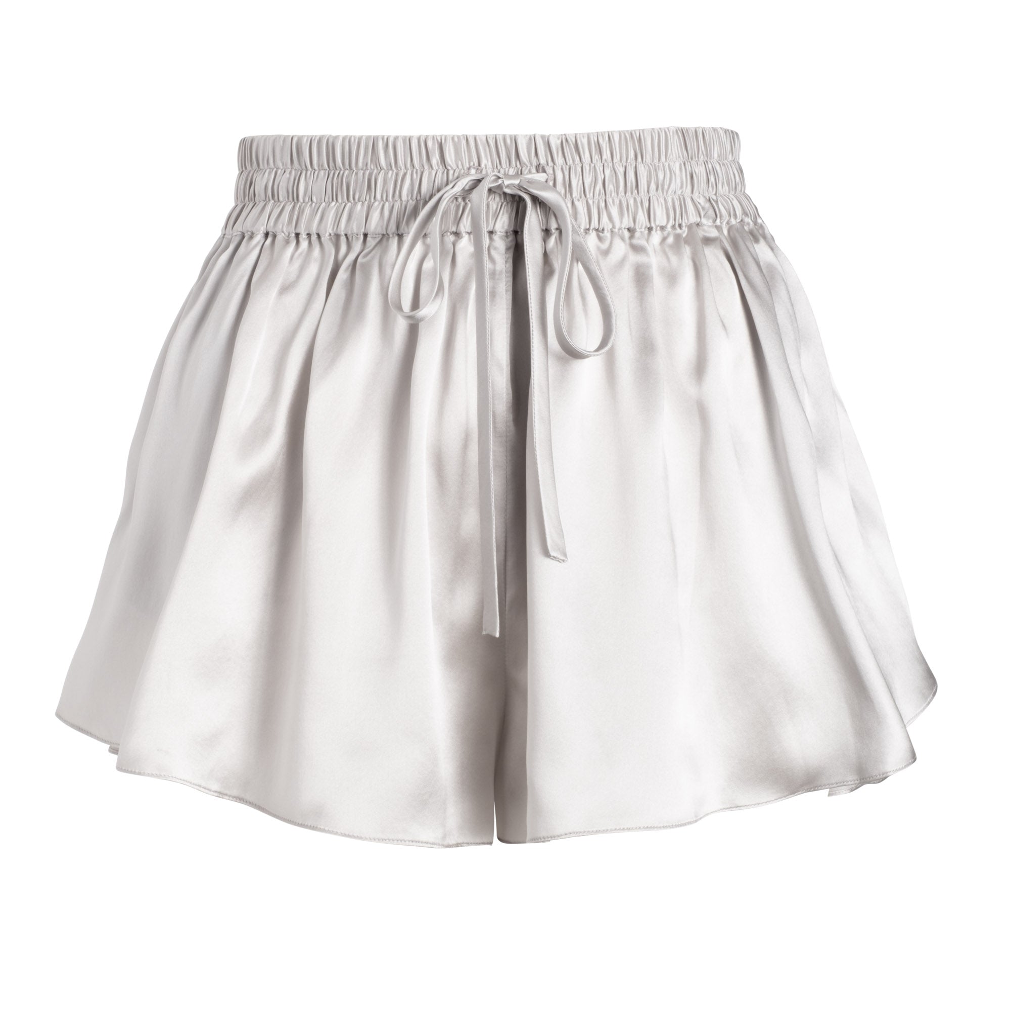 lola silk short in argento - Fashion, Shorts (Women) - #silk lingerie, argento, grey short, grey silk, grey silk short, lingerie, loungewear, short, shorts, silk, silk loungewear, silk short, silver, silver short, tap short