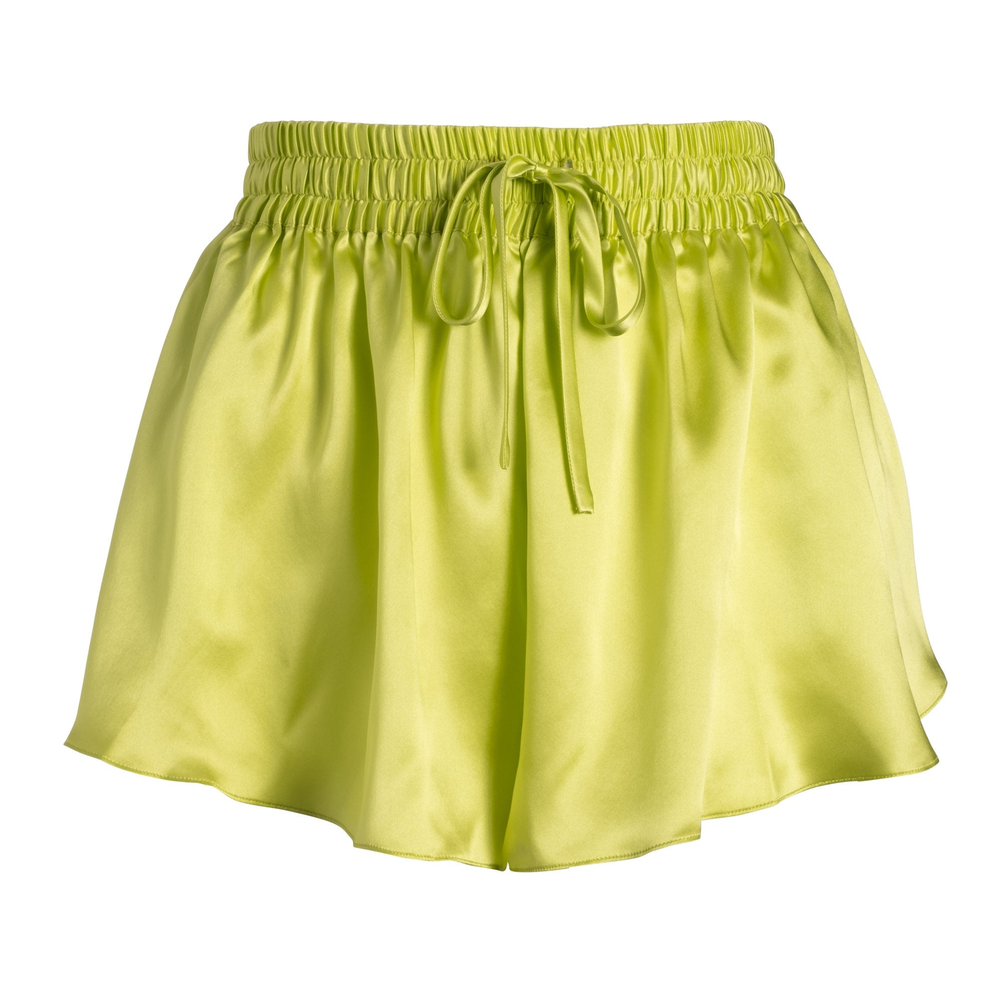 lola silk short in citron - Fashion, Shorts (Women) - #silk lingerie, citron, citron short, lingerie, loungewear, short, shorts, silk, silk loungewear, silk short, tap short, yellow, yellow short, yellow silk, yellow silk short