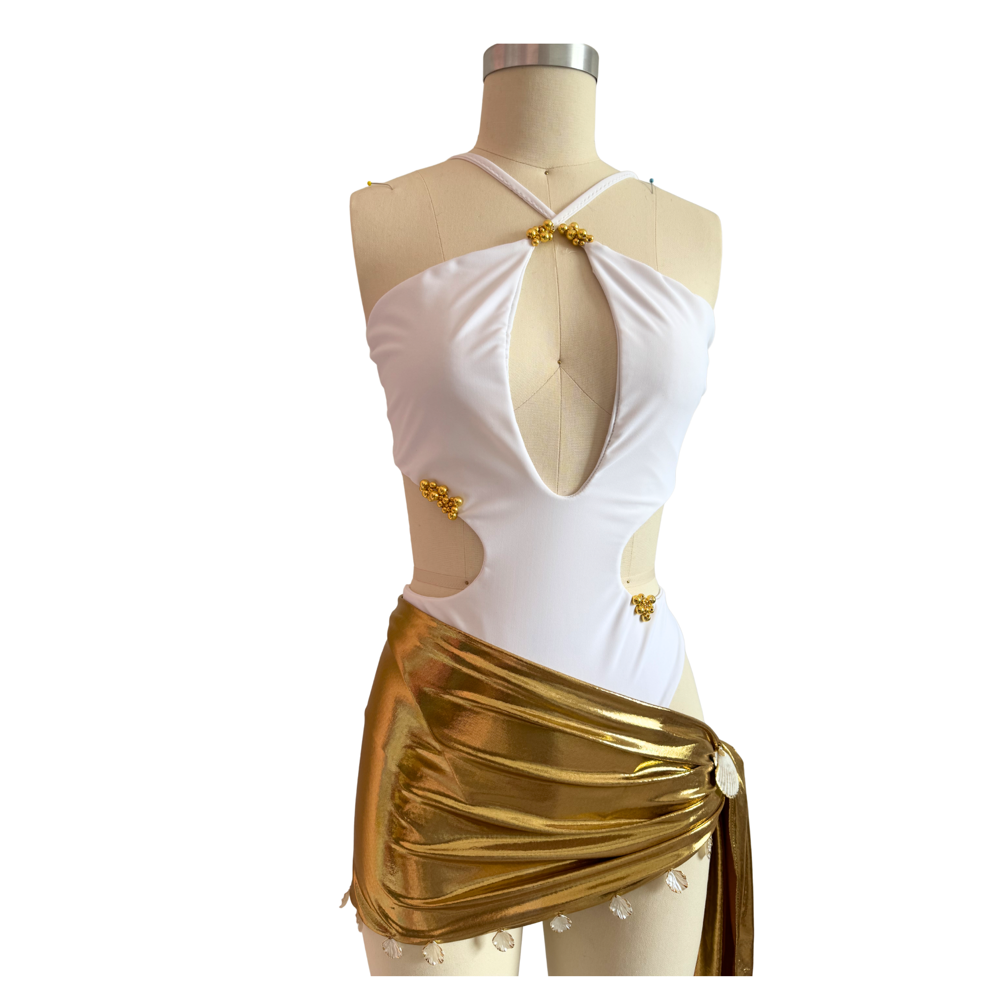 Kat Key Hole One Piece Bikini Set - Fashion, Clothes, Swimwear / Bathing Suits - custom, handmade