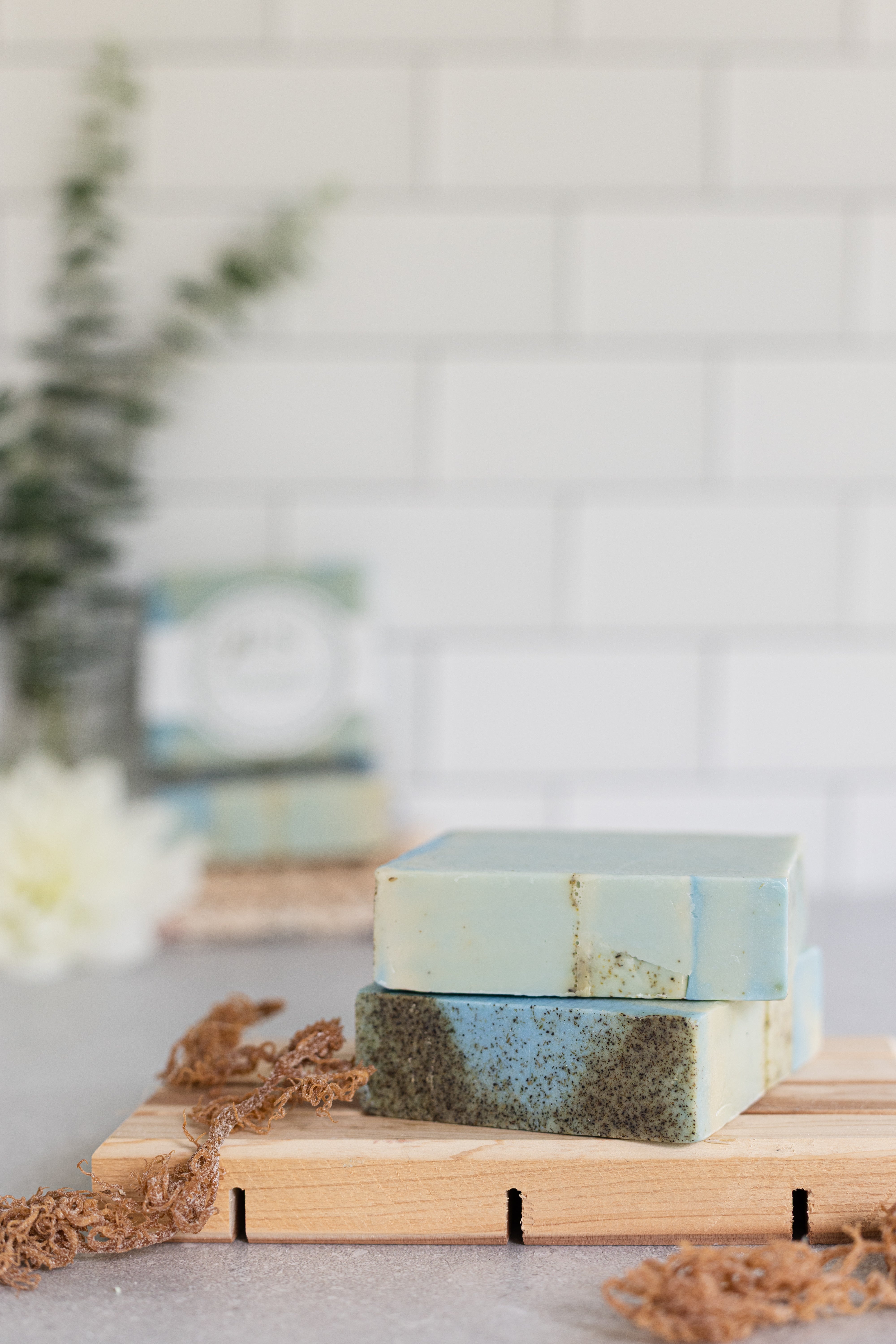 1959 Earth’s Sage & Rosemary Sea Moss Soap – Grounding Herbal Bar - Beauty, Skincare, Soaps - sea moss