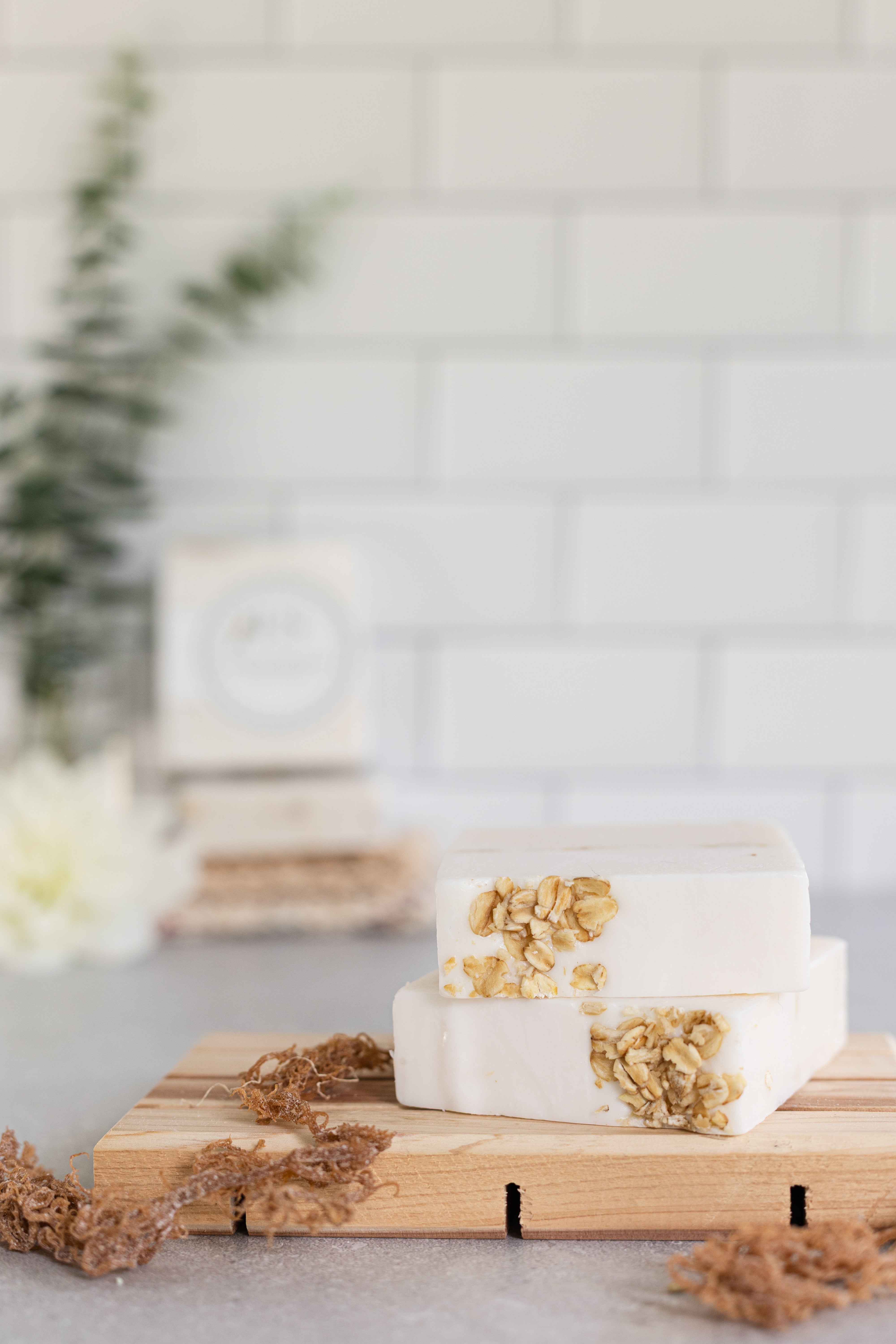 1933 Mae’s Oats & Honey Sea Moss Soap – Gentle Nourishing Bar - Beauty, Skincare, Soaps