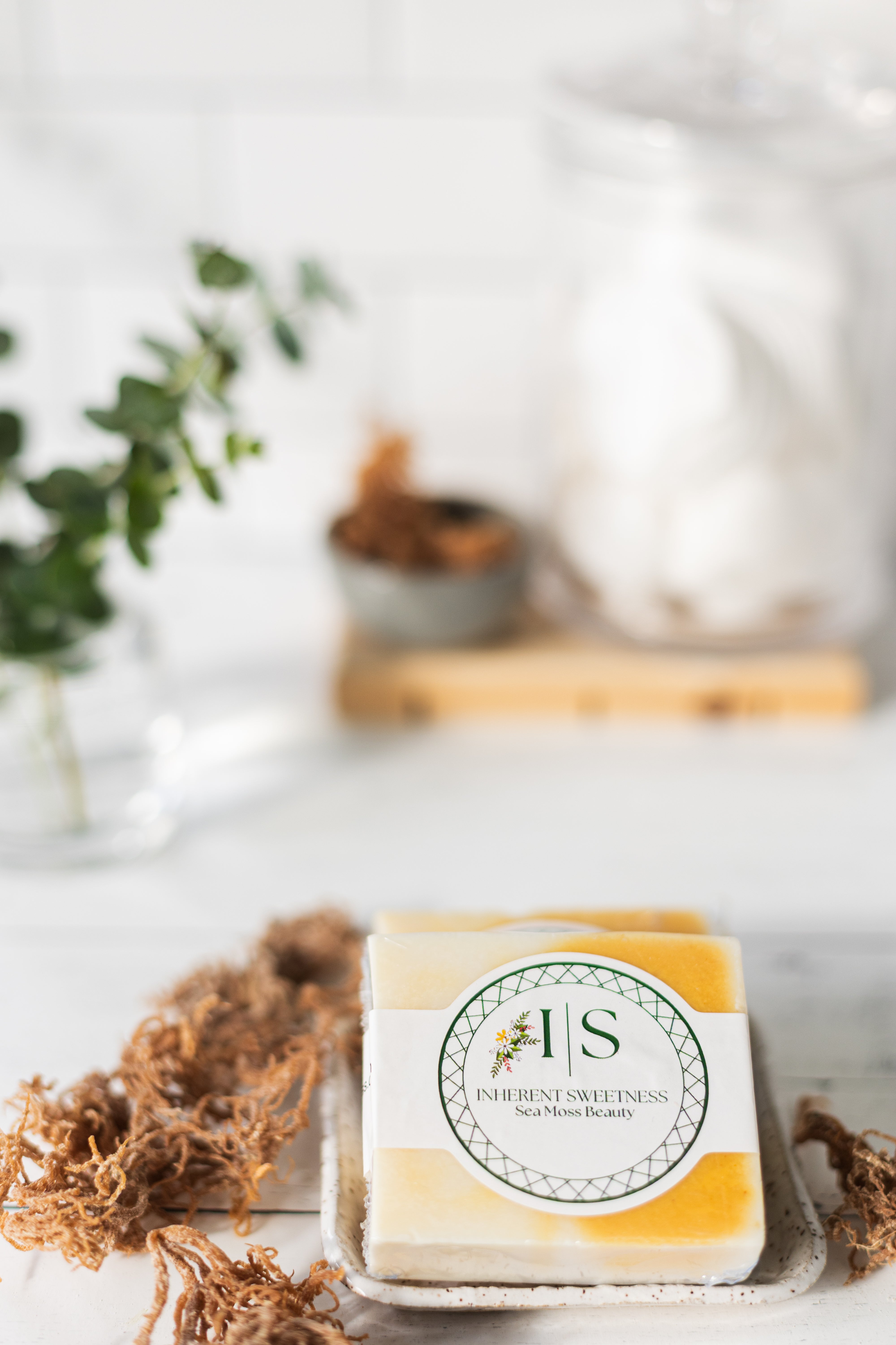 1998 Brightening Turmeric & Lemongrass Sea Moss Soap – Radiant Glow Bar - Beauty, Skincare, Soaps - sea moss
