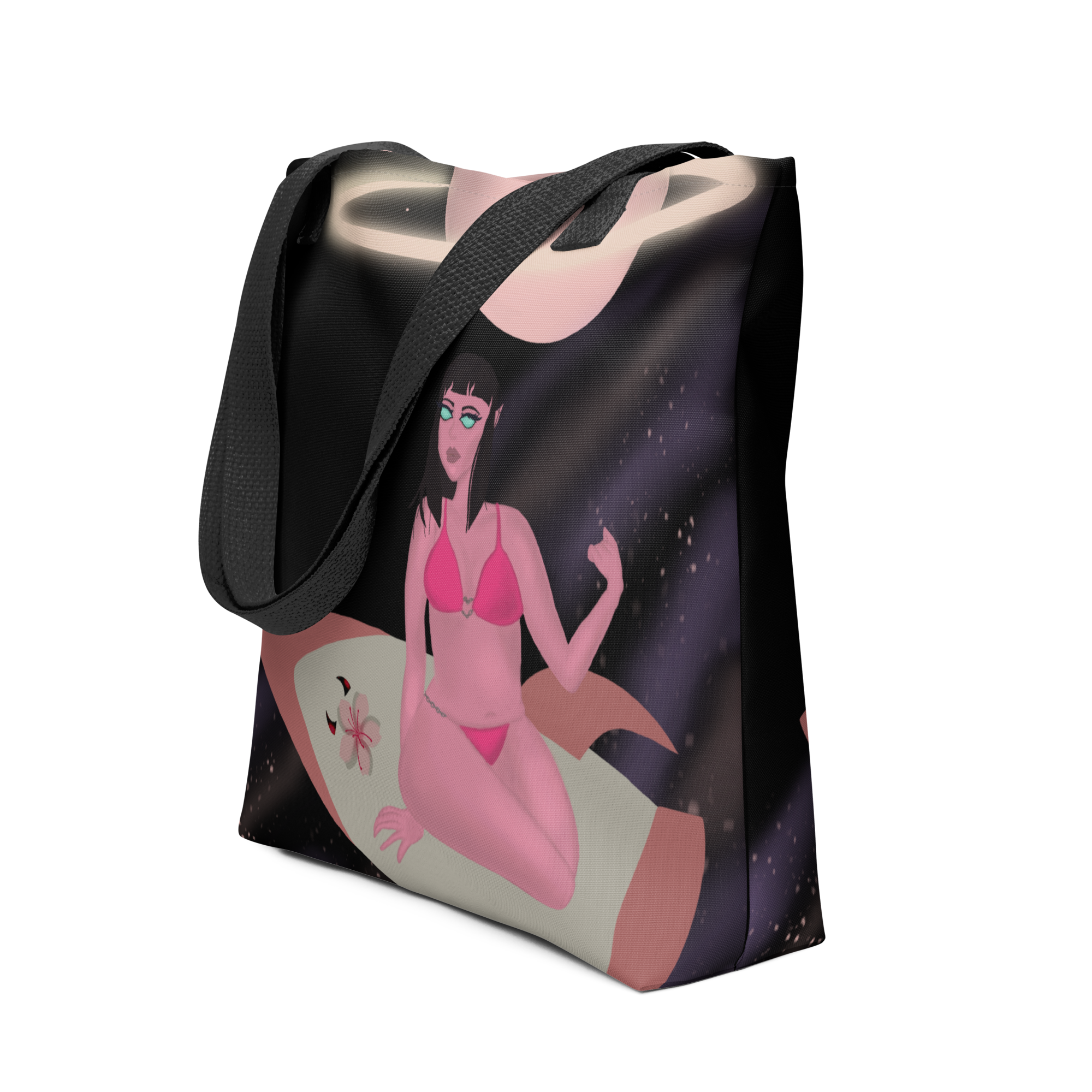 Space Girl Tote Bag - Gym Bags - Travel Bags - alt darling, purse, summer, tote, tote bag