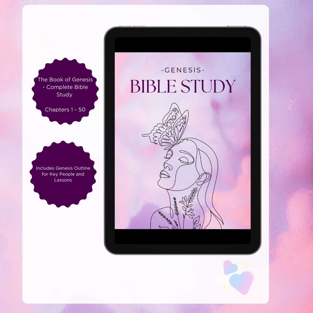 Genesis Complete Bible Study - Stationery, Books, Journaling & Affirmations, Mental Health - **Genesis Bible Study tags:** Genesis Bible Study, Bible study for women, Bible study workbook, Christian digital product, Christian gift for women, Christian self care, Christian workbook, digital Bible study, digital workbook, Energizing Moments, faith based journal, faith resource, GoodNotes Bible study, guided Bible study, Kindle Scribe Bible study, printable Bible study, scripture study, spiritual growth
