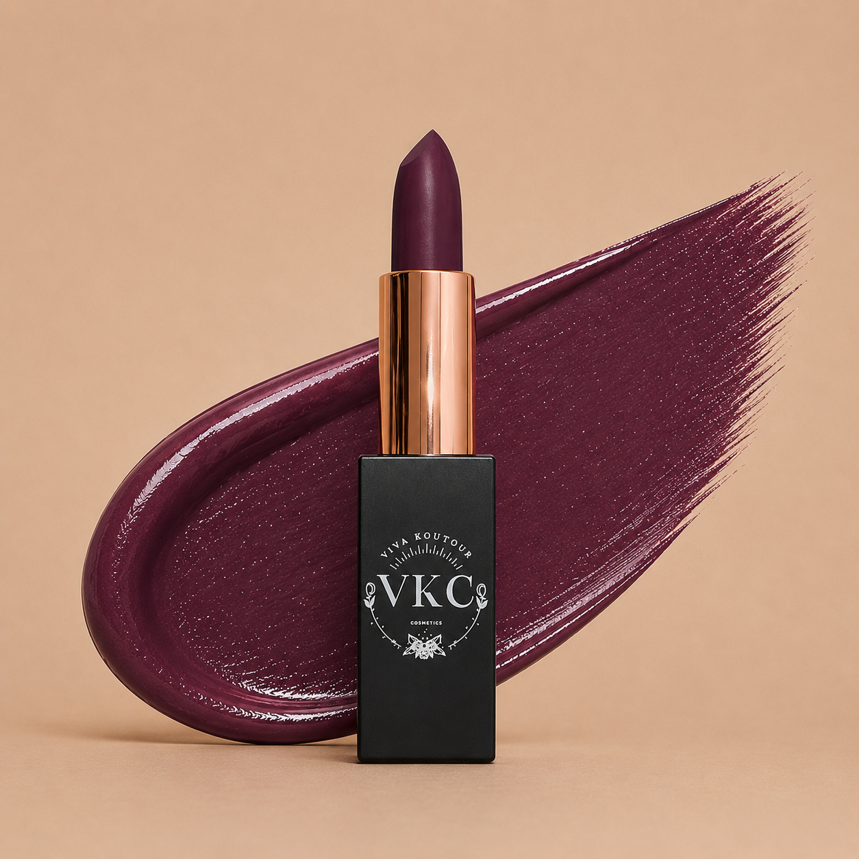 Burnt Amber Cream Lipstick – Hydrating High-Shine Formula | Viva Koutour Cosmetics - (Uncategorized) - Cream Lipsticks, Lipstick, Viva Koutour Cosmetics