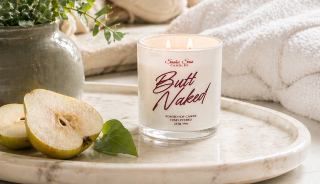 Butt Naked Soy Candle - Home Essentials, Candles - sashasasscandles soy candles candles