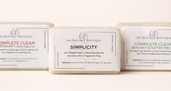 Clean & Calm – Handcrafted Bar Soap Trio - Beauty, Skincare, Soaps - bergamot soap, body cleansing, Clean & Calm Soap Trio, Complete Clean Peppermint, handcrafted soap bars, handmade soap, natural soap bundle, Niko’s Naturals, self-care gift set, sensitive skin soap, Simplicity Soap Bar, small-batch soap, tea tree soap, unscented soap