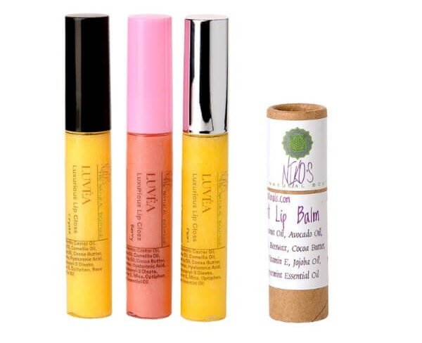 Luvéa Lip Set – Lip Gloss & Peppermint Lip Balm - Beauty, Makeup / Cosmetics, Lip Gloss - gift for her, glossy lips, handcrafted lip products, lip care bundle, lip gloss set, Luvéa Lip Set, moisturizing lip gloss, natural beauty products, natural lip care, Niko’s Naturals, nourishing lip balm, peppermint lip balm, self-care gift set, small-batch beauty
