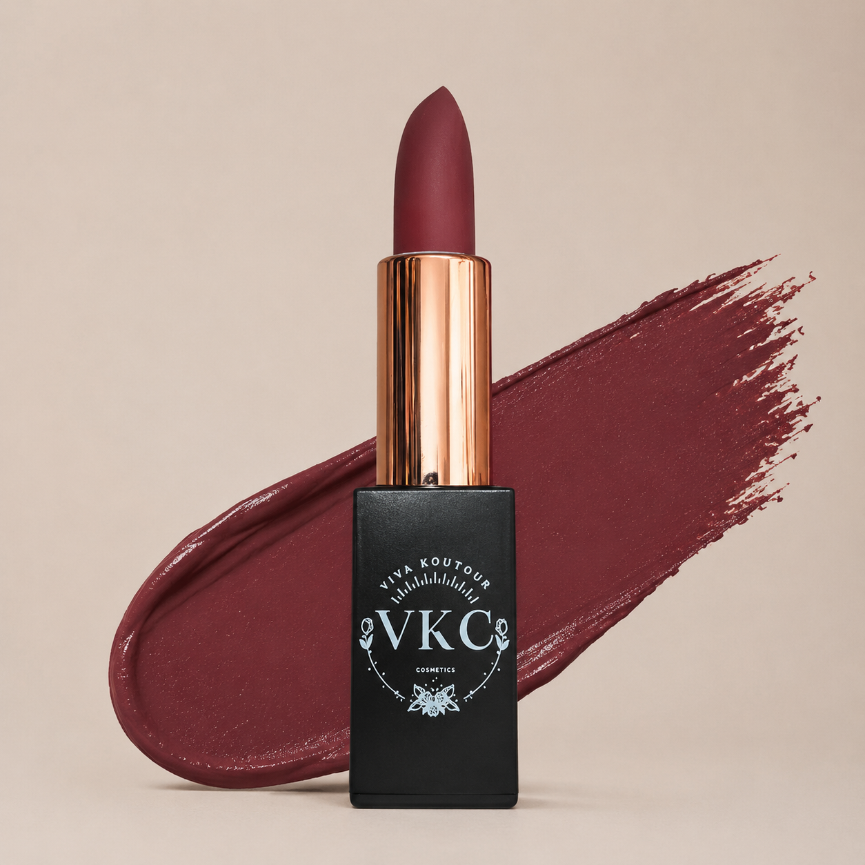 Fate Cream Lipstick – Deep Burgundy High-Shine Vegan Formula - (Uncategorized) - Cream Lipsticks, Lipstick, Viva Koutour Cosmetics