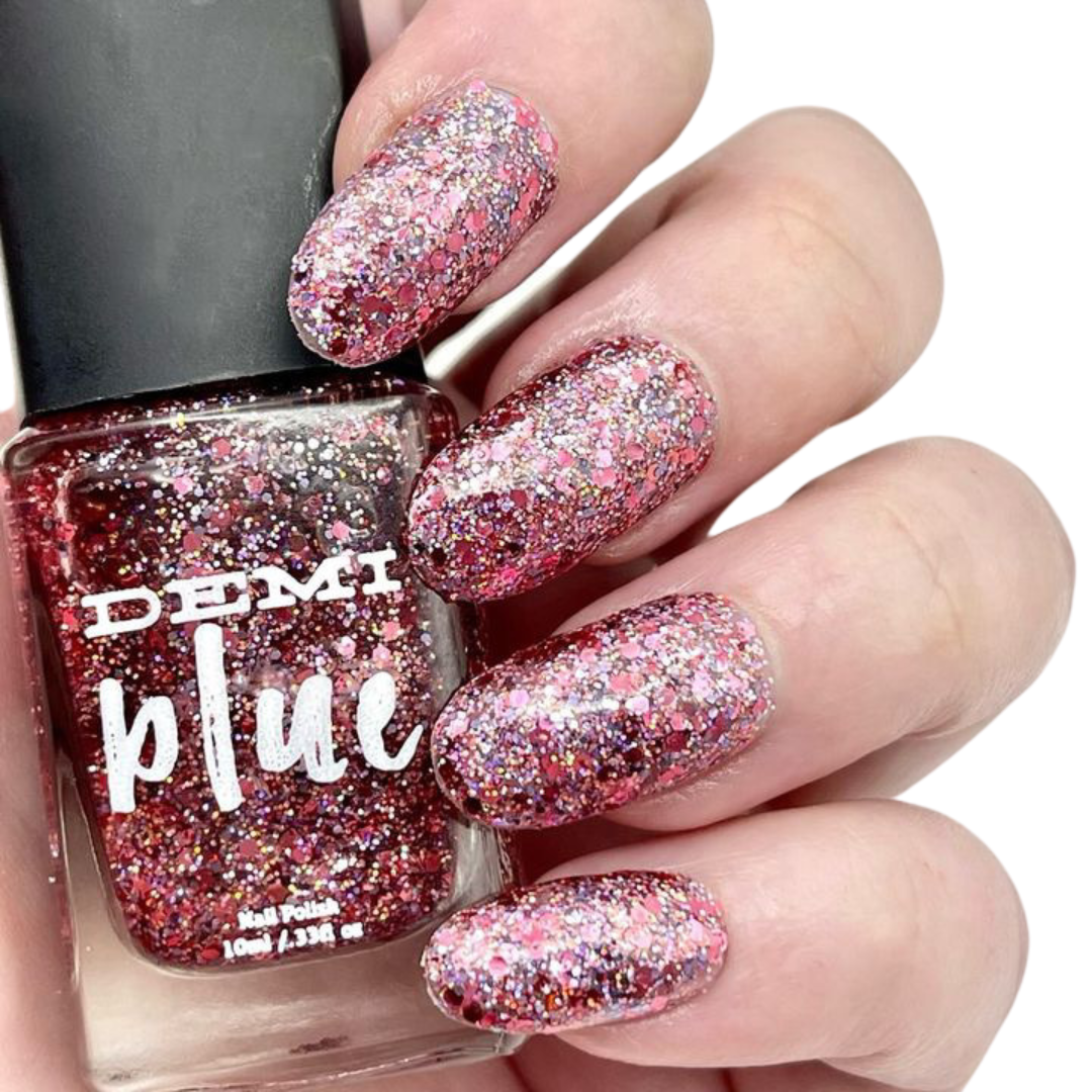 Hot Rocs – Red Shimmer Glitter Vegan Nail Polish - Nail Polish, Nails, Beauty, (Uncategorized)