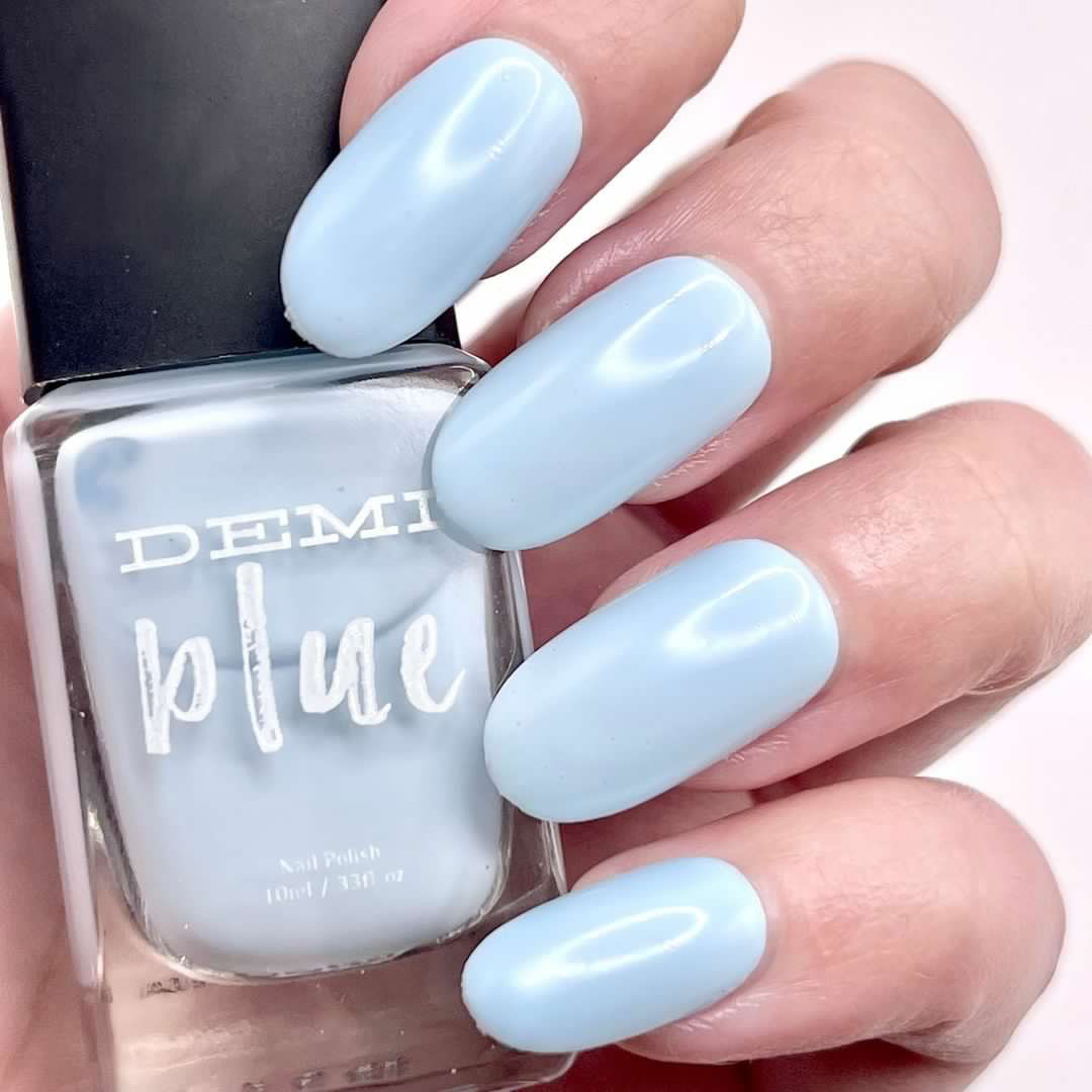 Mirror Mirror – Soft Baby Blue Clean Vegan Nail Polish - Nail Polish, Nails, Beauty, (Uncategorized)