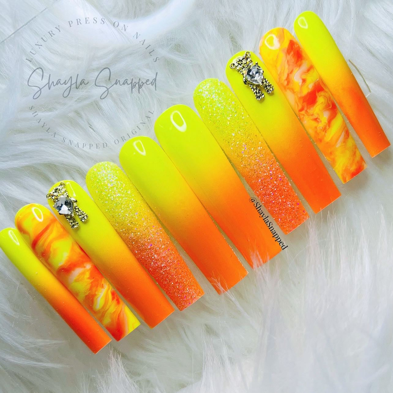 Tropical Sunshine - Nail Press-ons, (Uncategorized)