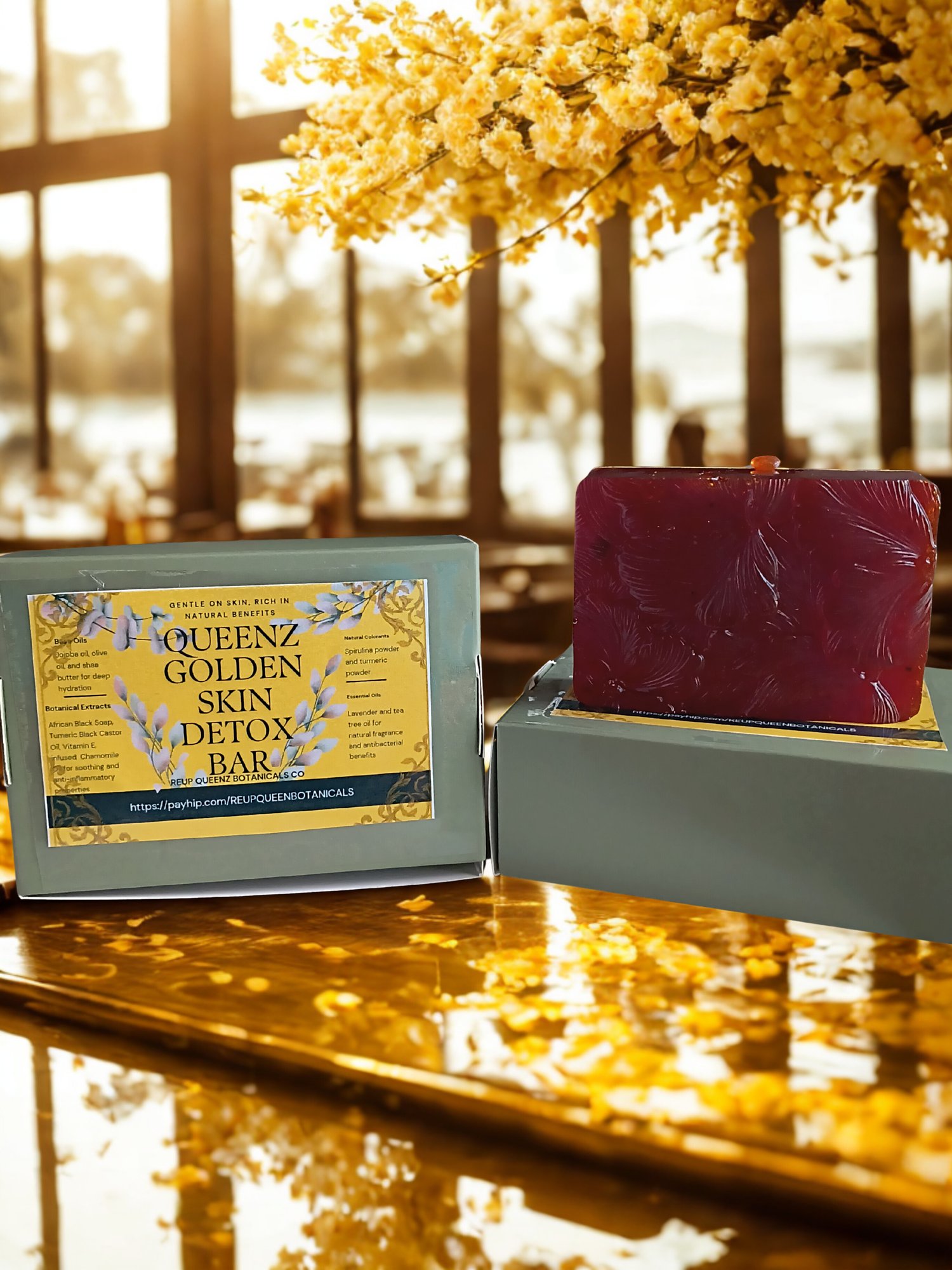 QUEENZ GOLDEN SKIN DETOX BAR - Bath Beauty, Beauty, Skincare, Body Wash, Soaps - detox, Glowing skin, healthy Skincare, natural products, soap