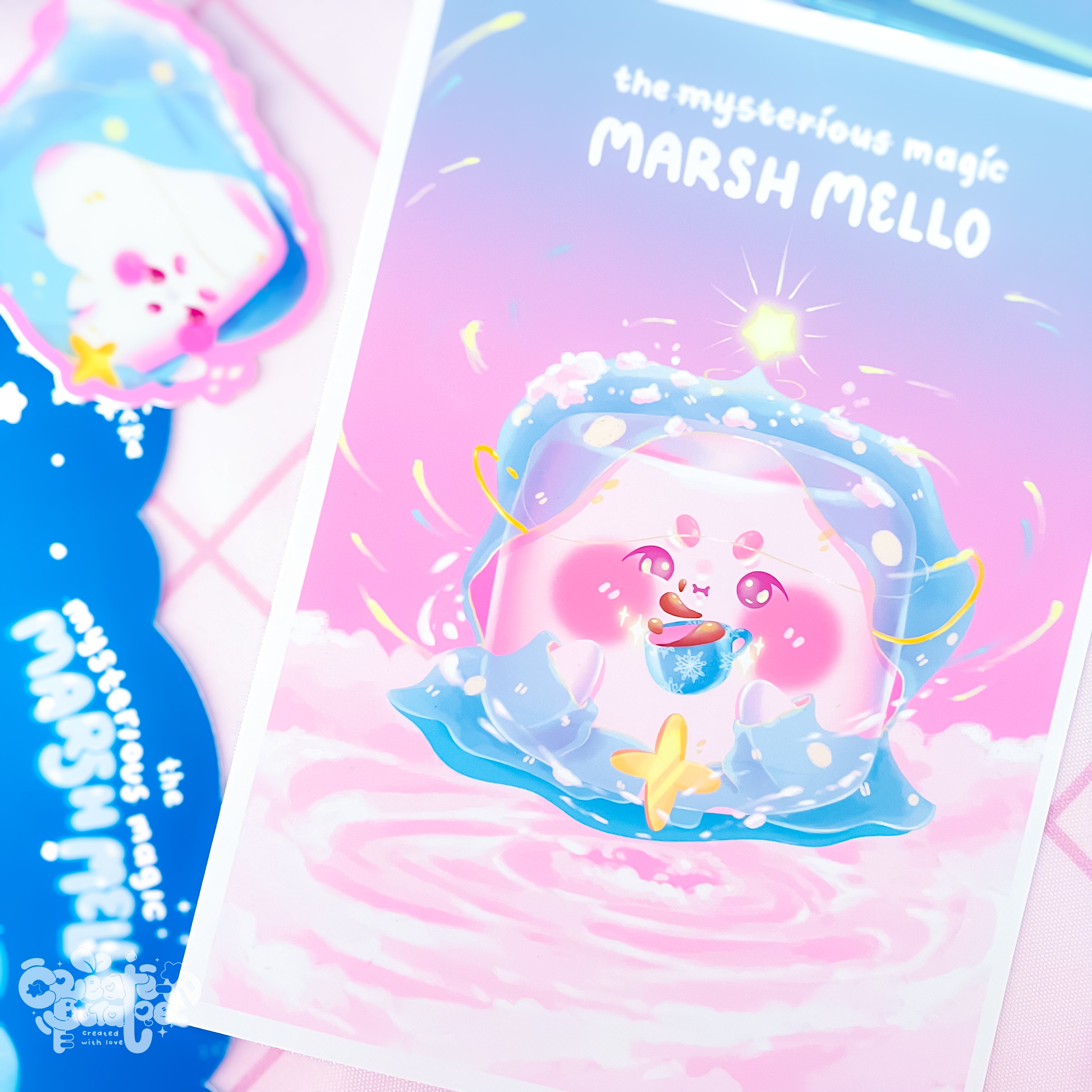 THE MYSTERIOUS MAGIC MARSH MELLO & THE CUP! | prints - Art, Prints / Wall Art, (Uncategorized)