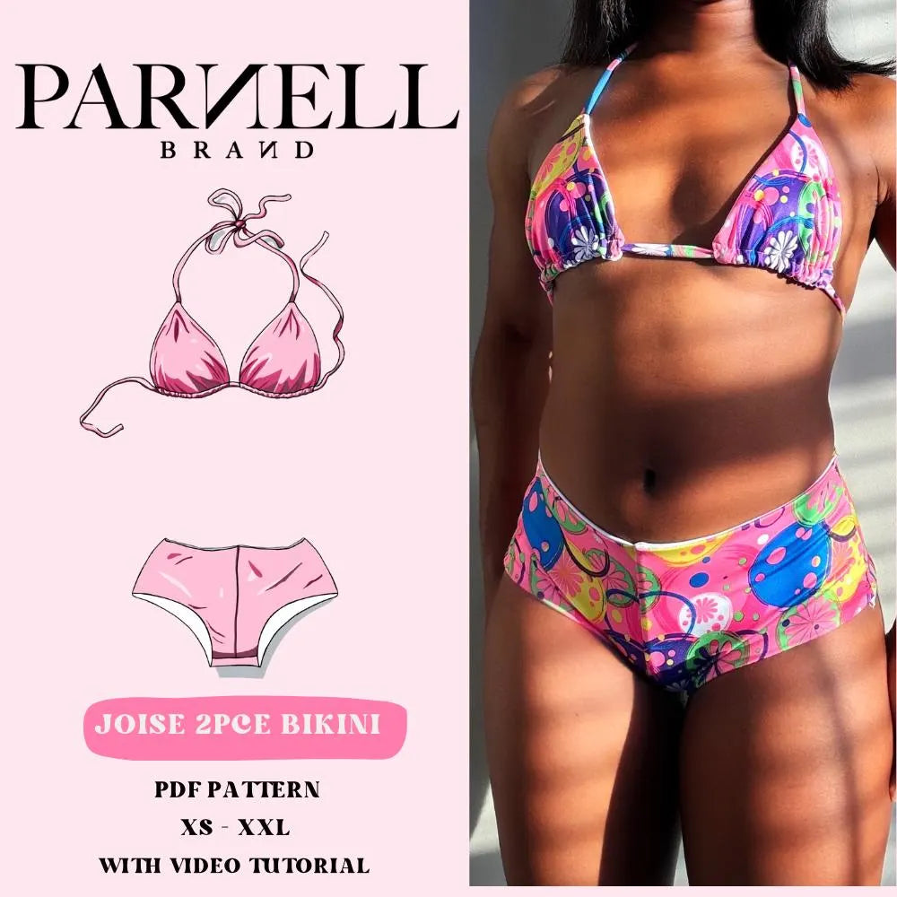 Joise Cheeky Short Bikini | PDF Sewing Pattern | - Fashion, Handmade / Crochet / Knitting, (Uncategorized)