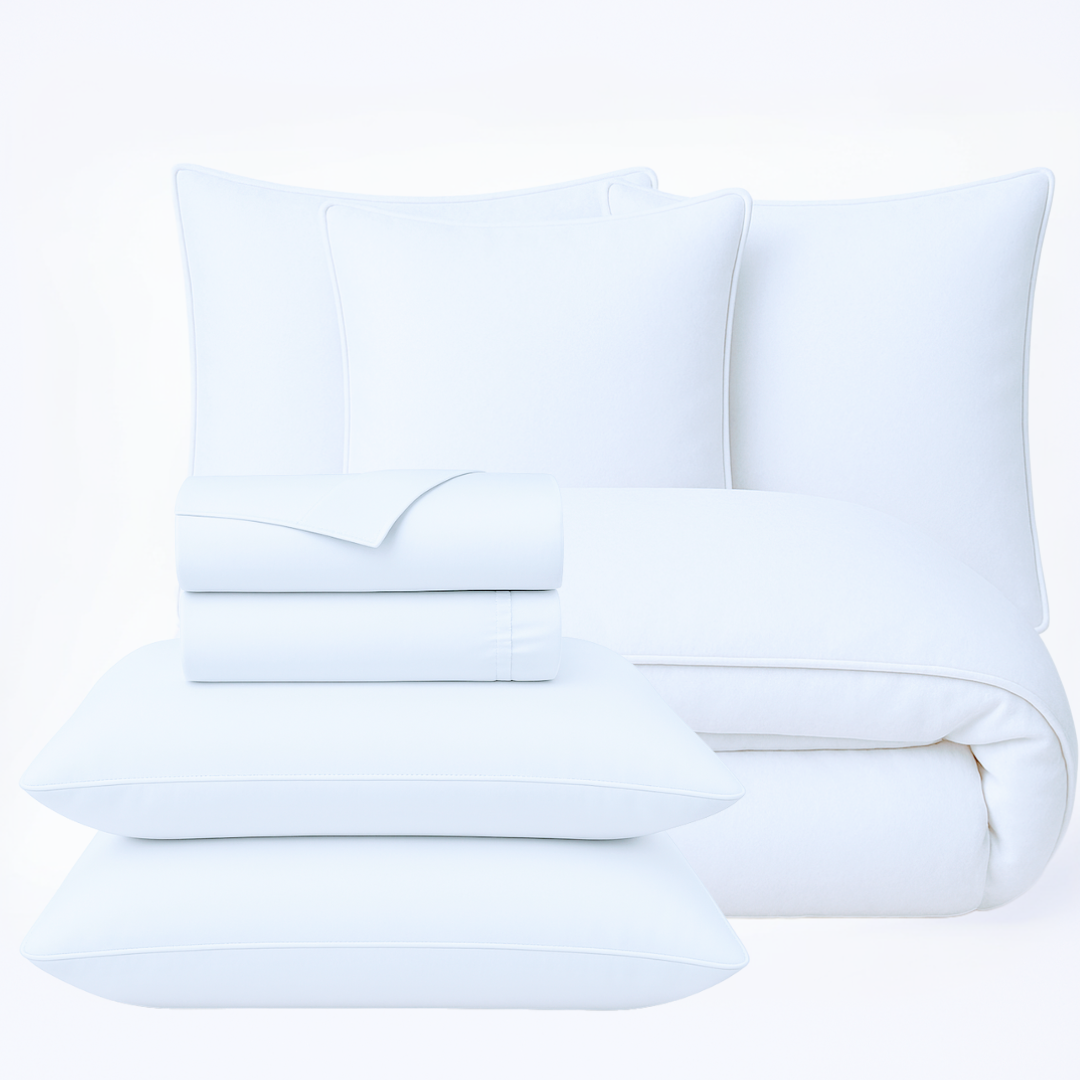 King Polished Bed Bundle - Home Essentials, Decor Interior, Bedroom, Bedsheets, Pillow Cases - bedding, comforter, cotton, duvet, duvet cover, king sheets, pillow, pillow case, queen sheets, sham, sheet set